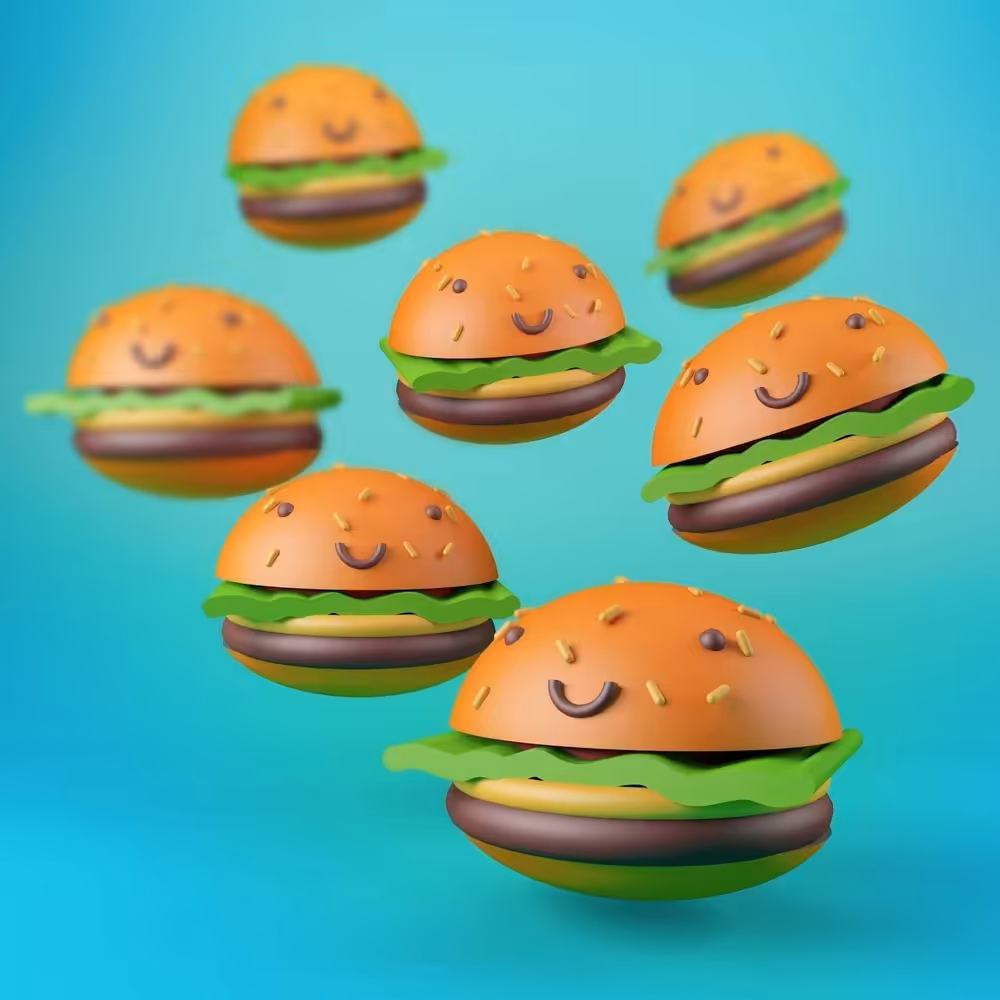 Happy hamburger #1