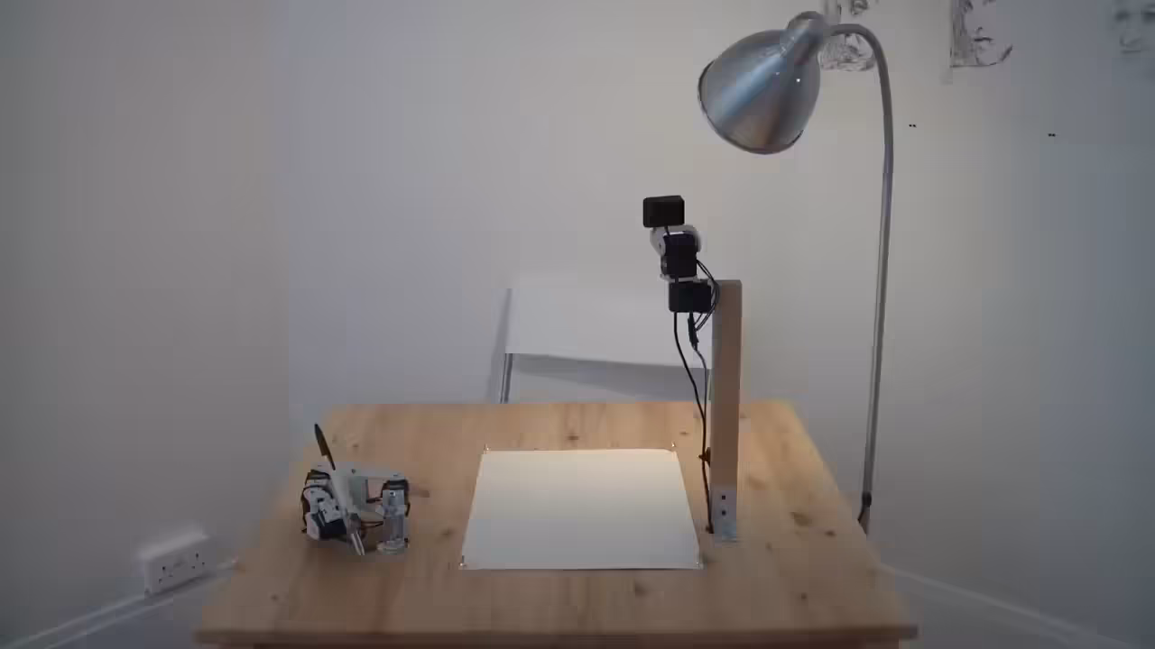 Paul the Robot Drawing Patrick