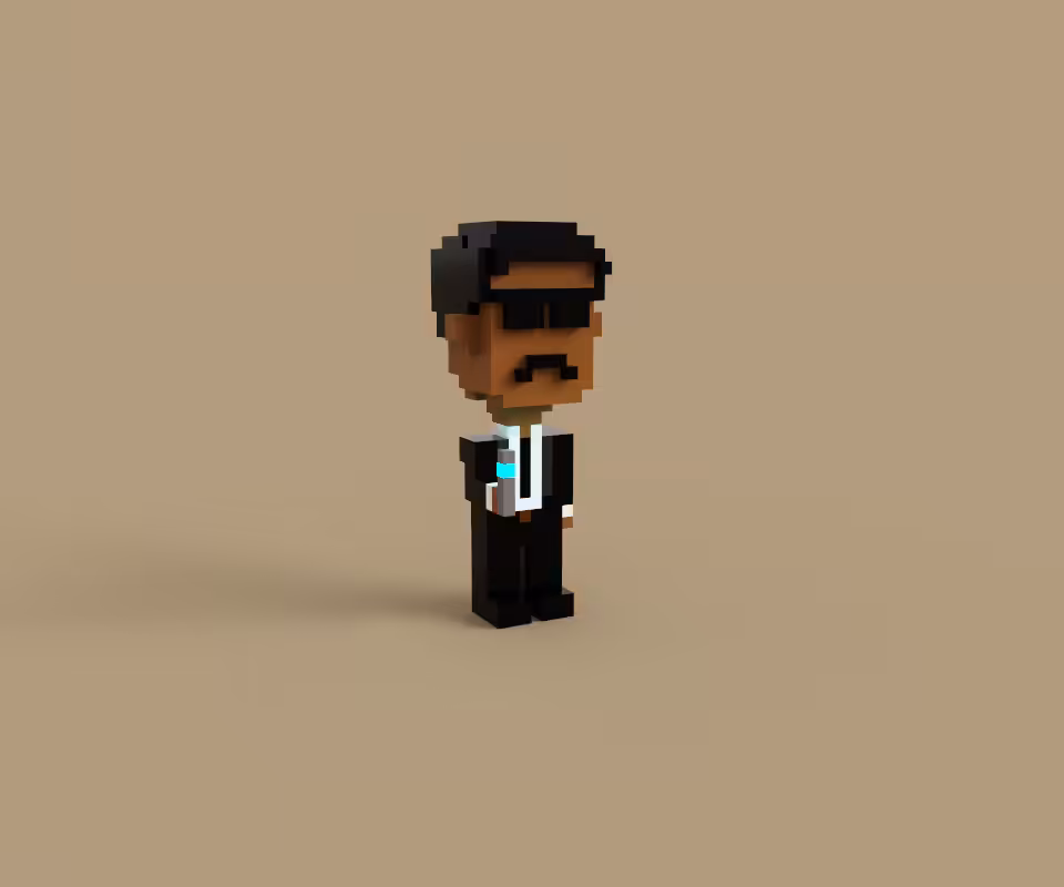 Man In Black in Voxels