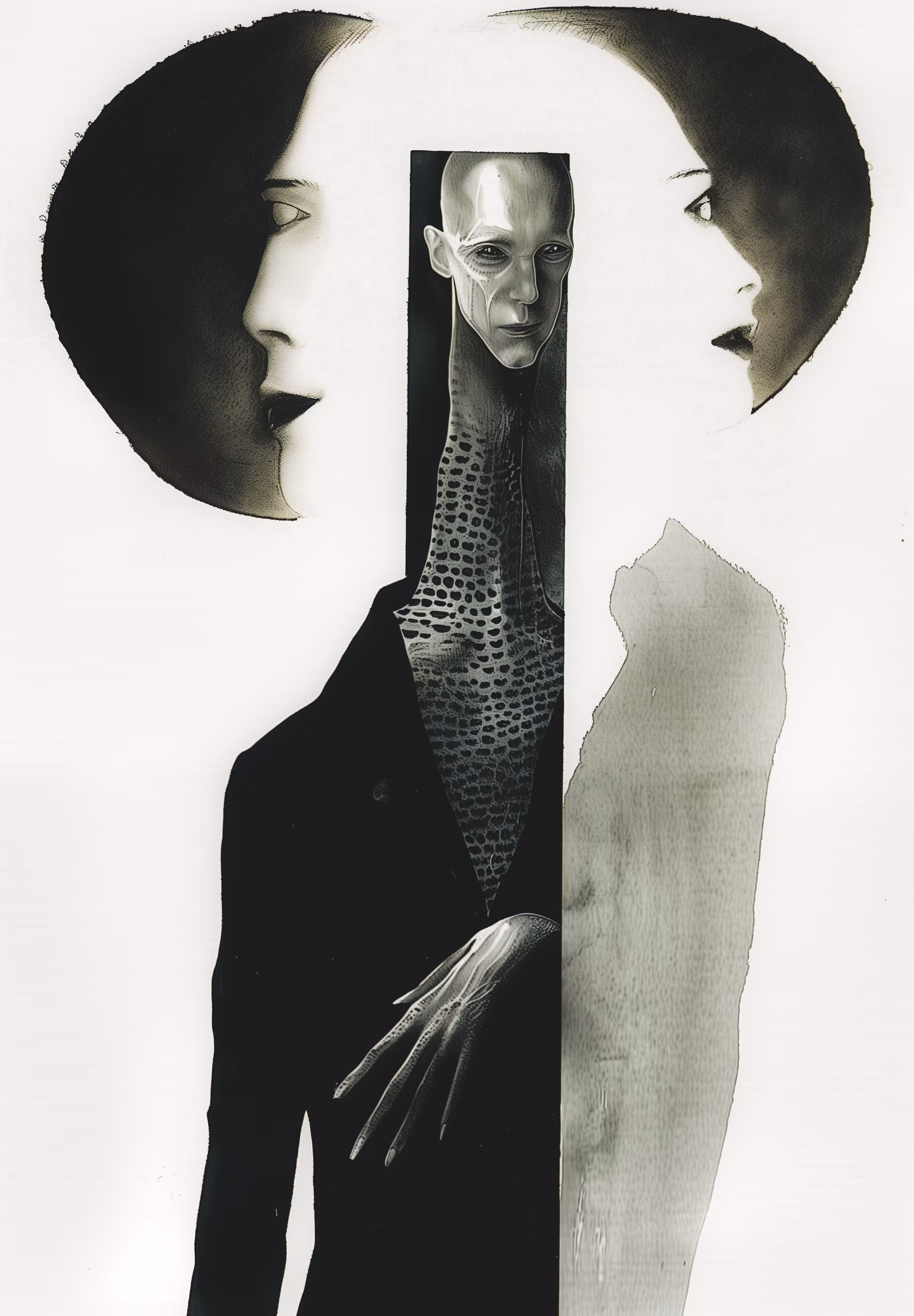Sophisticated Aliens Digital collage from 1970s to 2040 #3