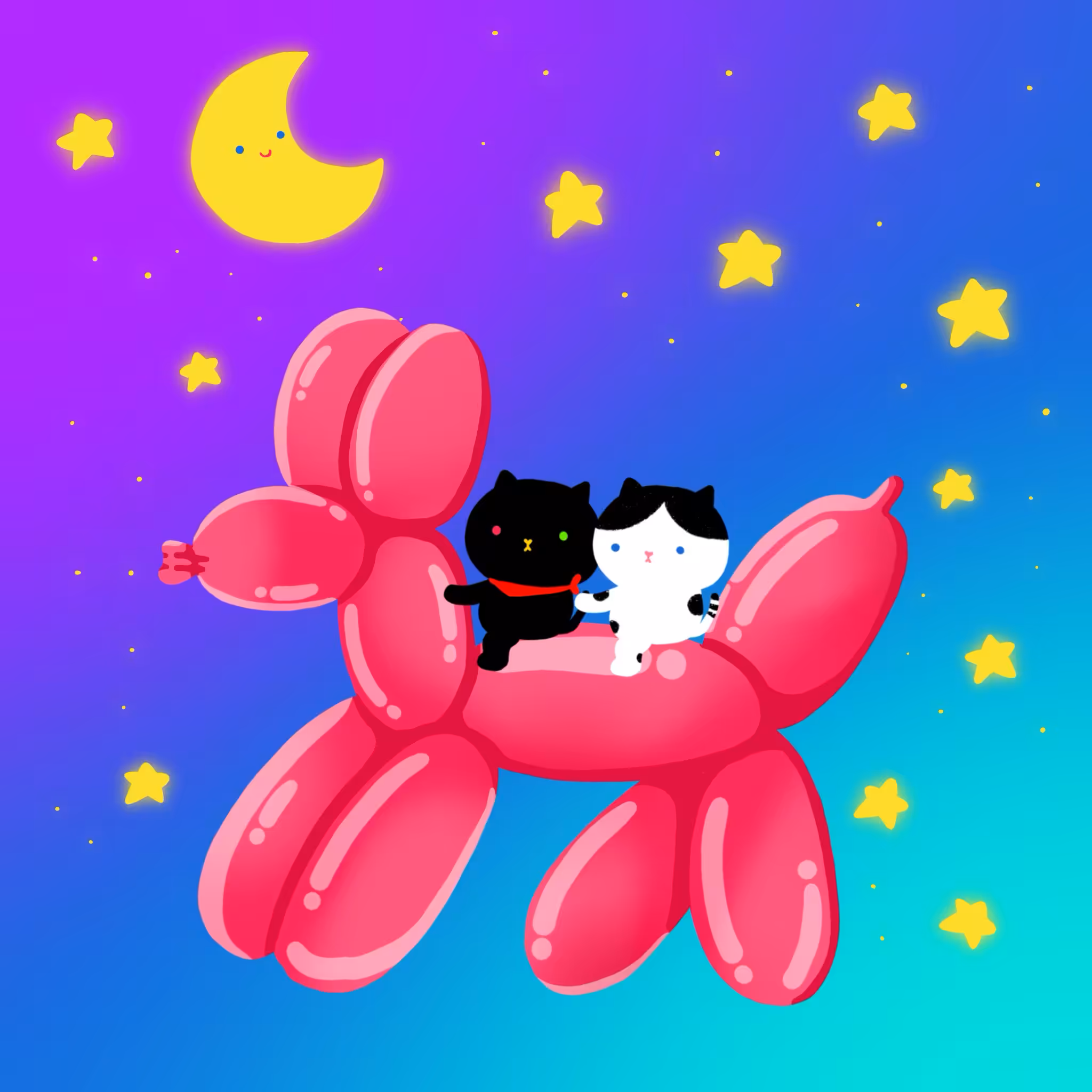 Balloon to the moon 🌜
