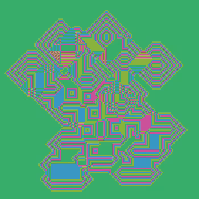 Superimposed Octagonal Pyramids #79