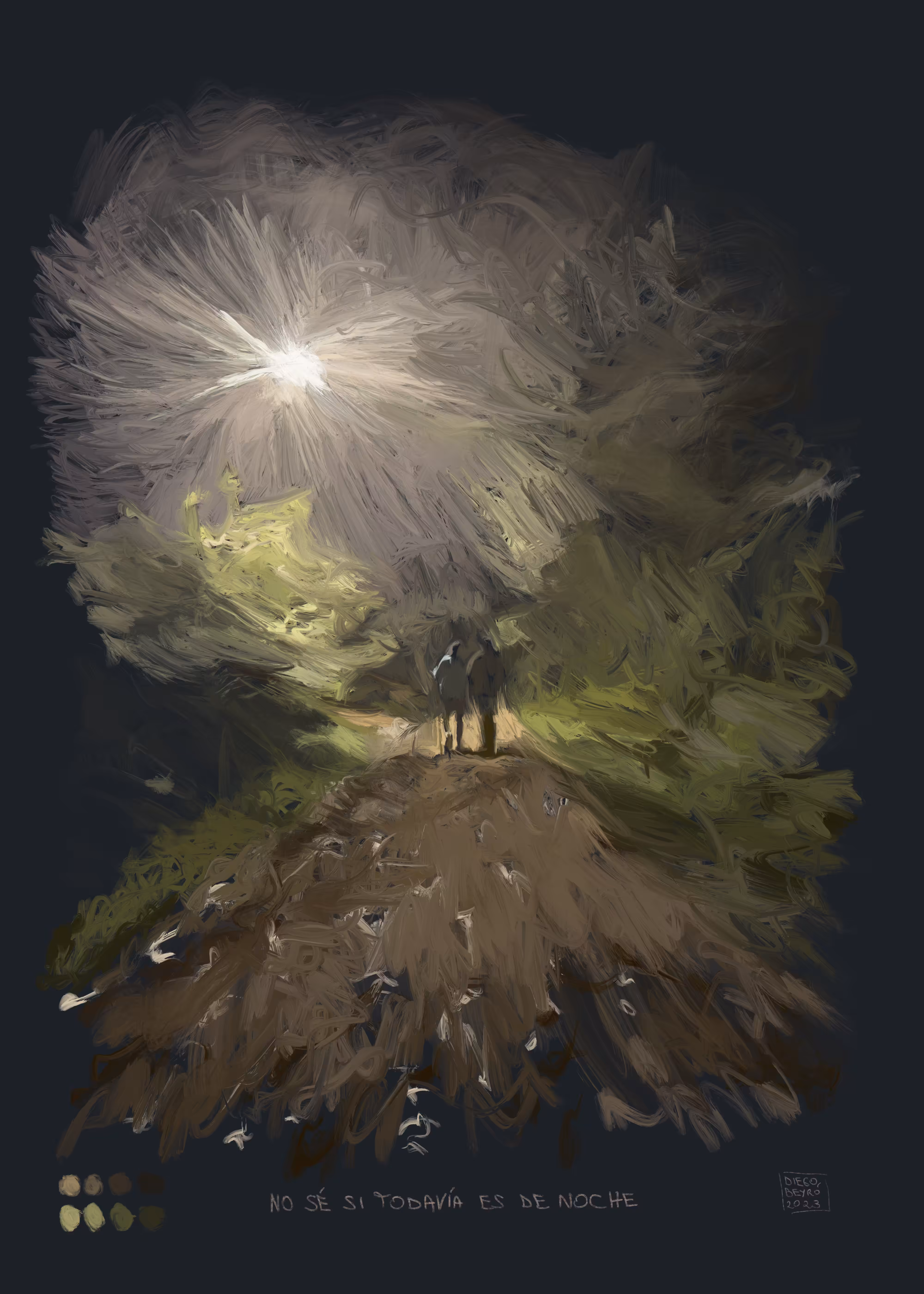 I don't know if it's still night. 