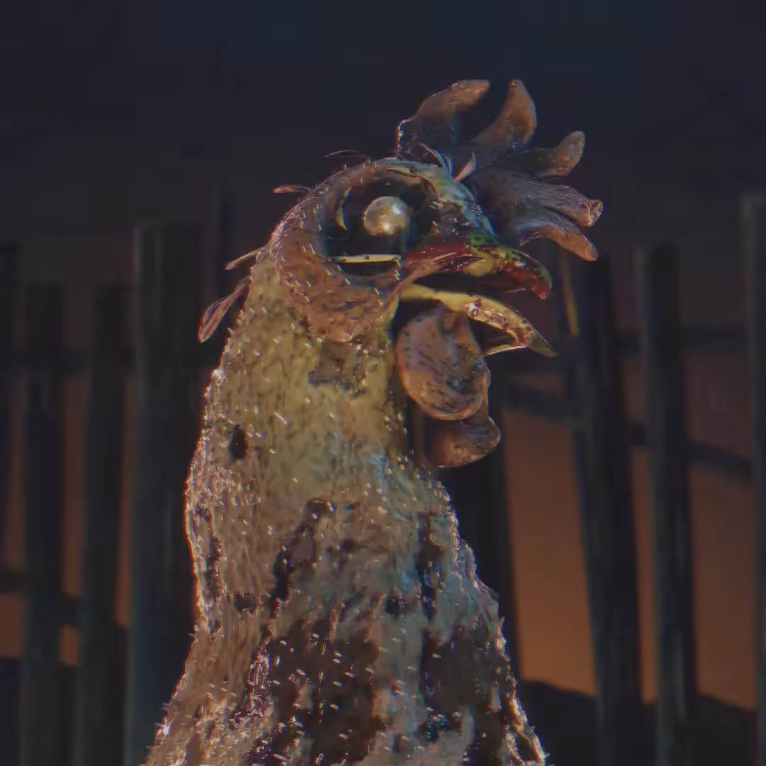 020 Hen - Juicy, raw and fleshy.