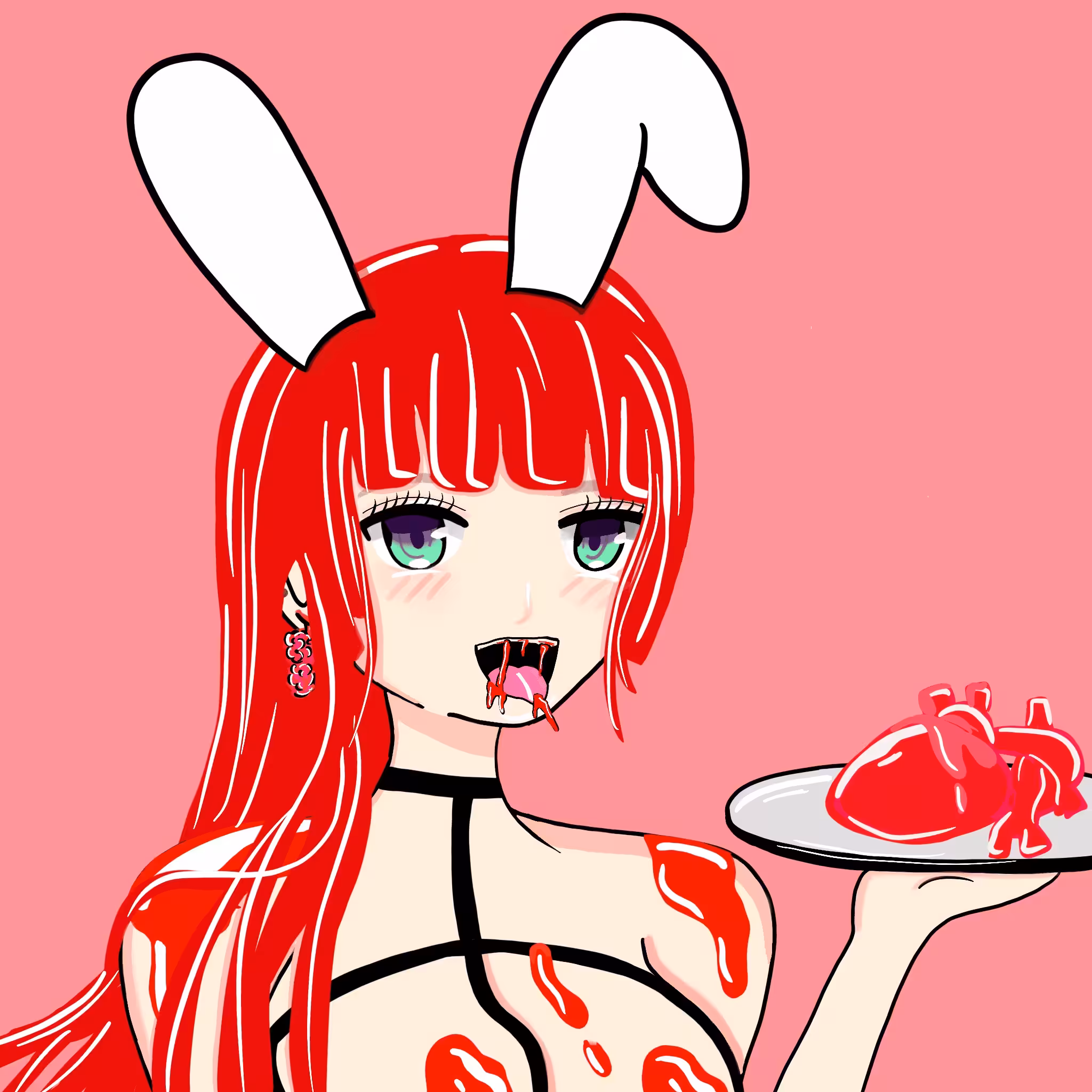 Raspberry Sauce Rabbit Girl