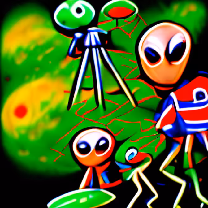 Impressionist Aliens 3
