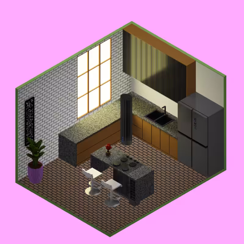 Isometric kitchen #36