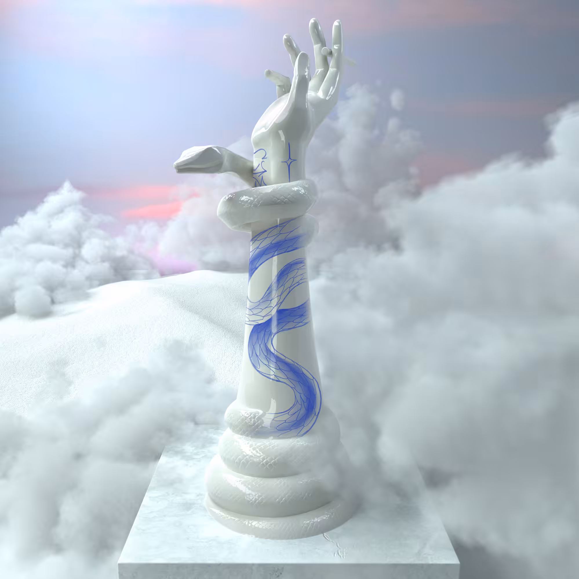 Snake escaping