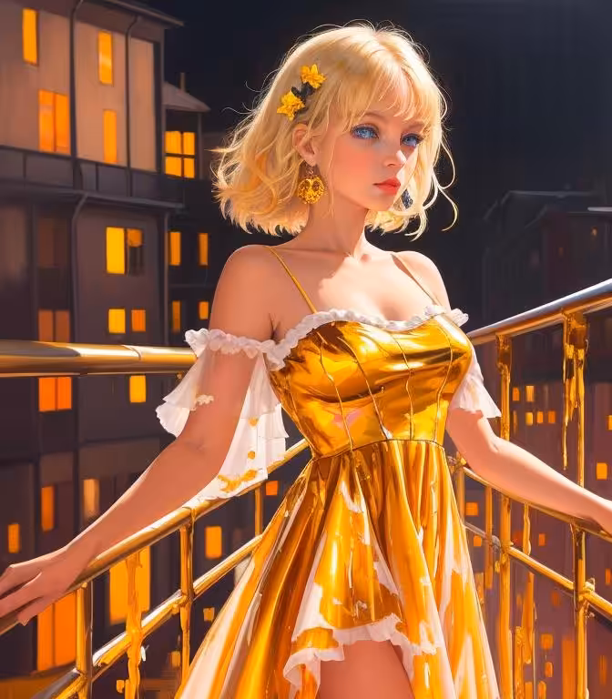 Pure beautiful Girls: Lady in yellow 22