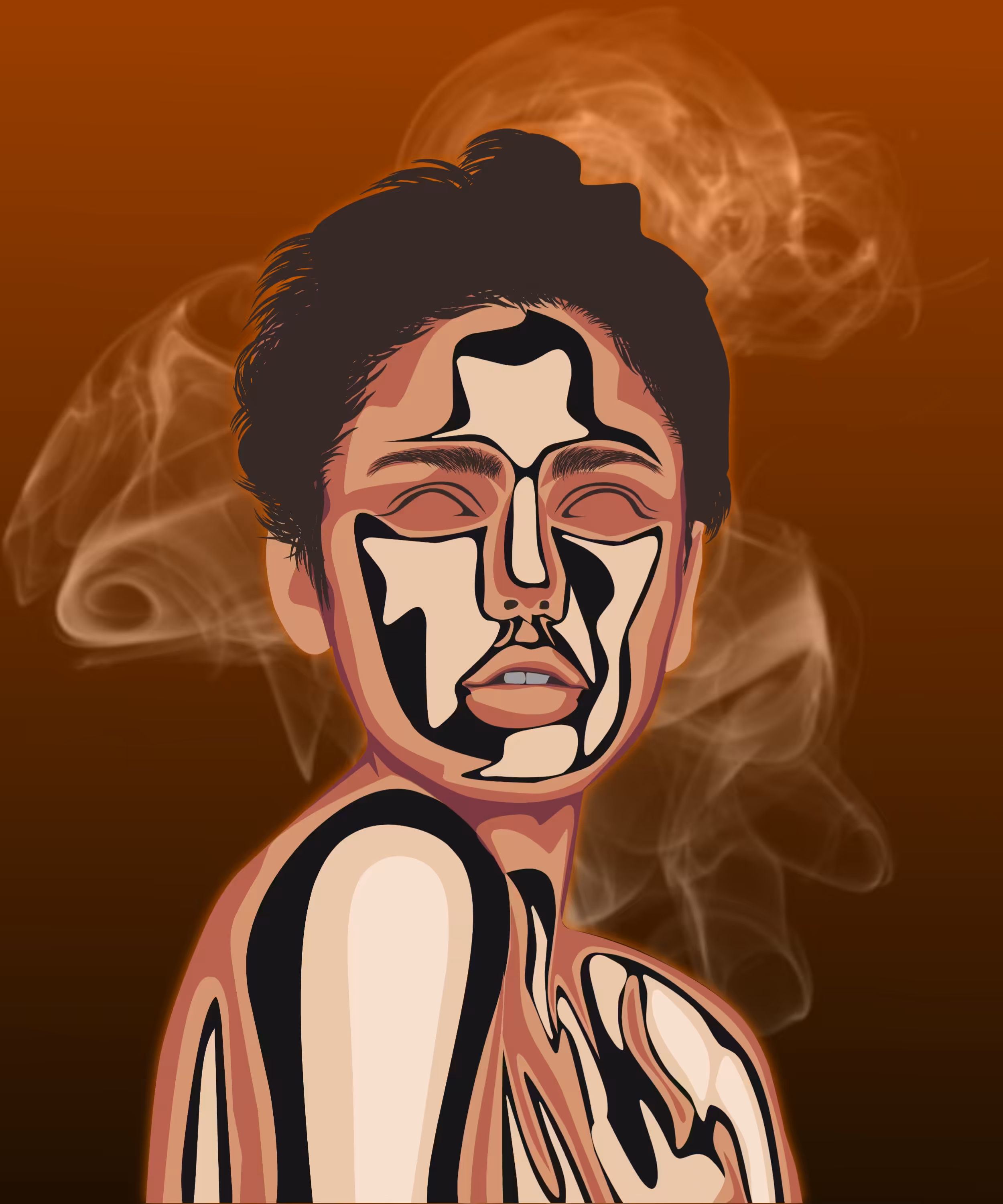 One woman