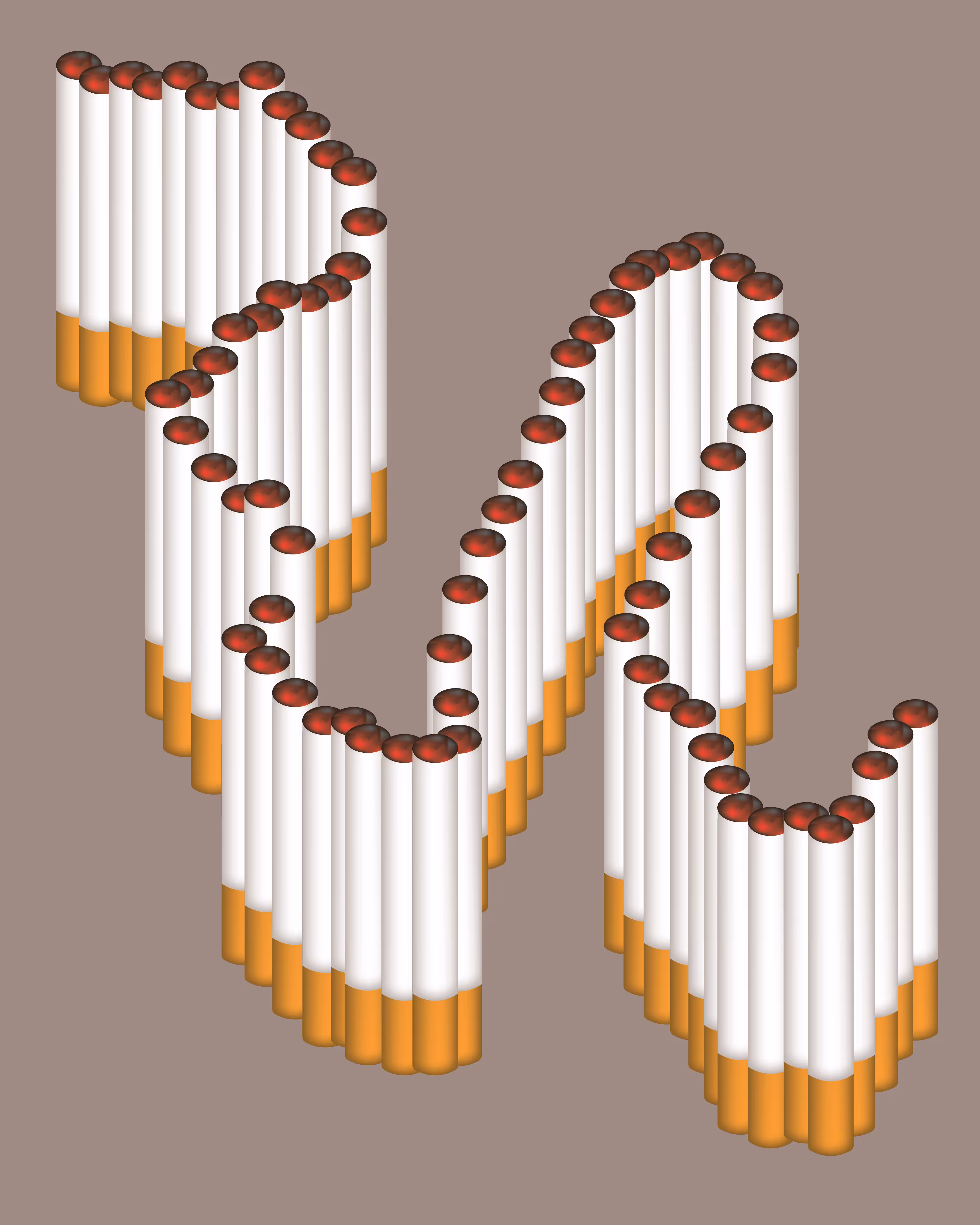Wall of Cigarettes