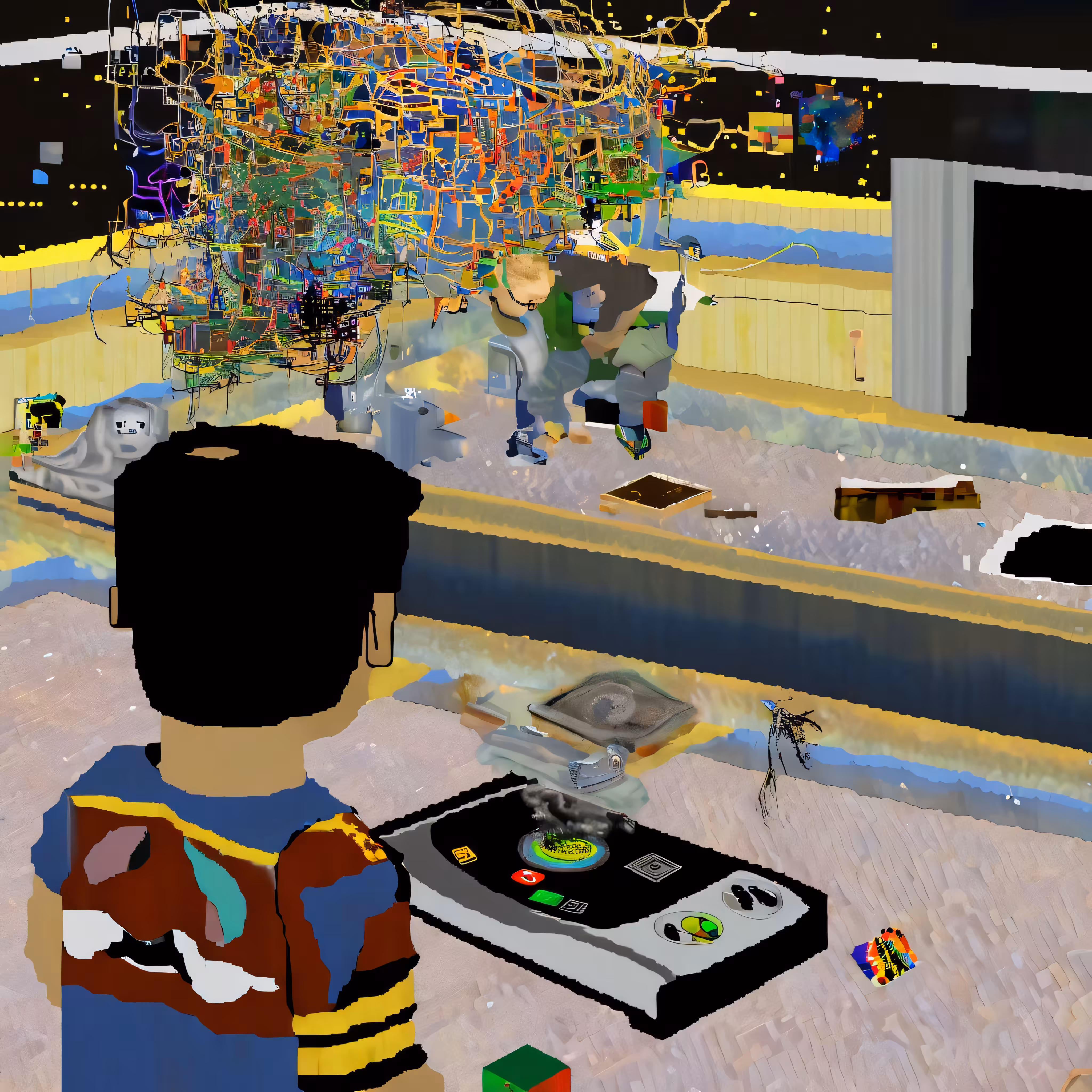 playing videogames