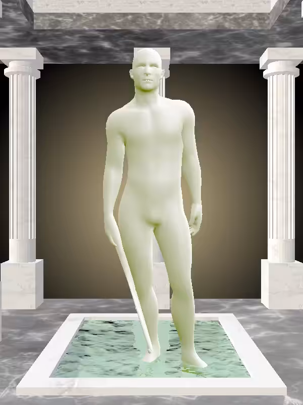 HeavenComputer: The Excited Matte Green Man #6194