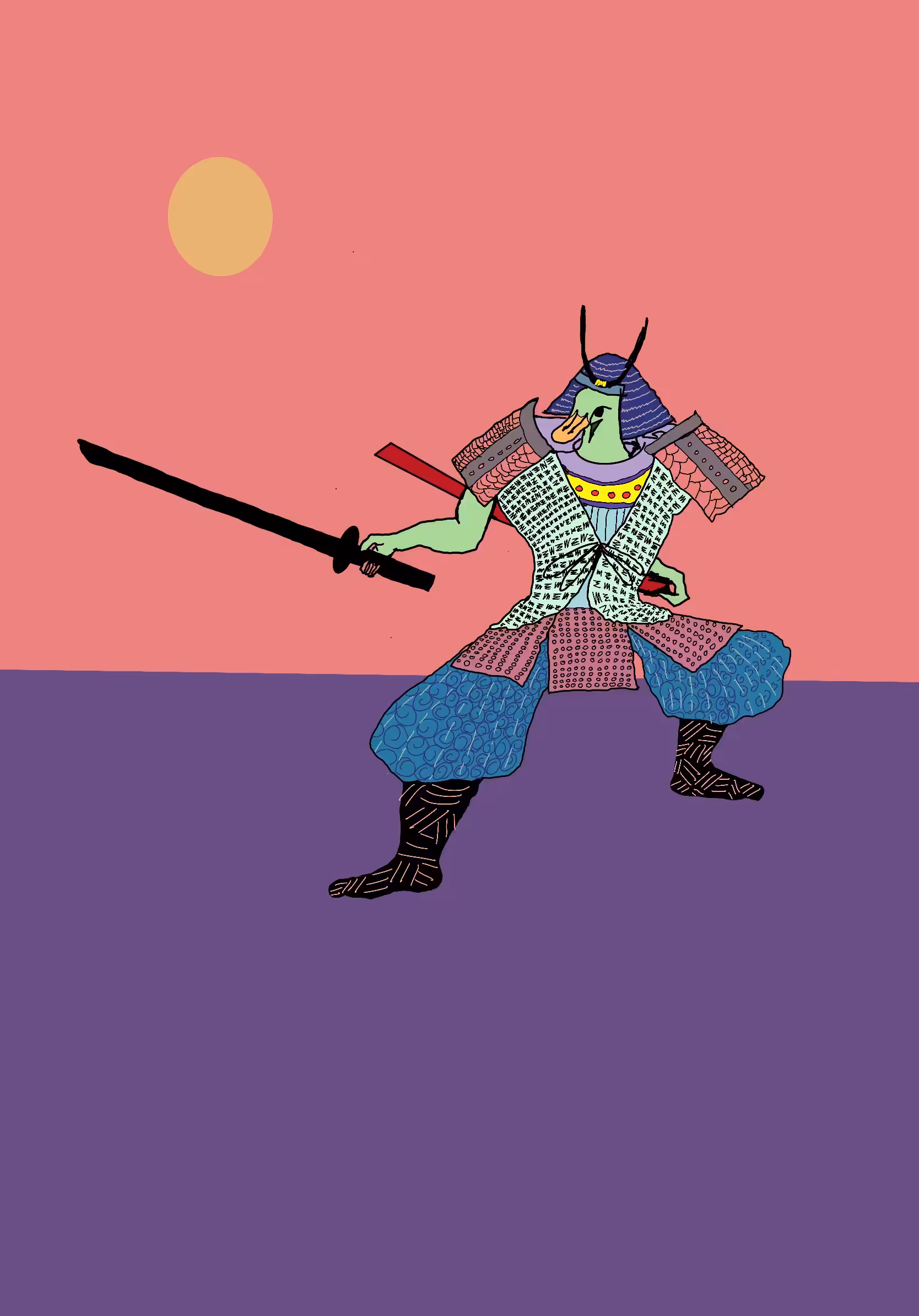 GM! #07- samurai duck on the attack