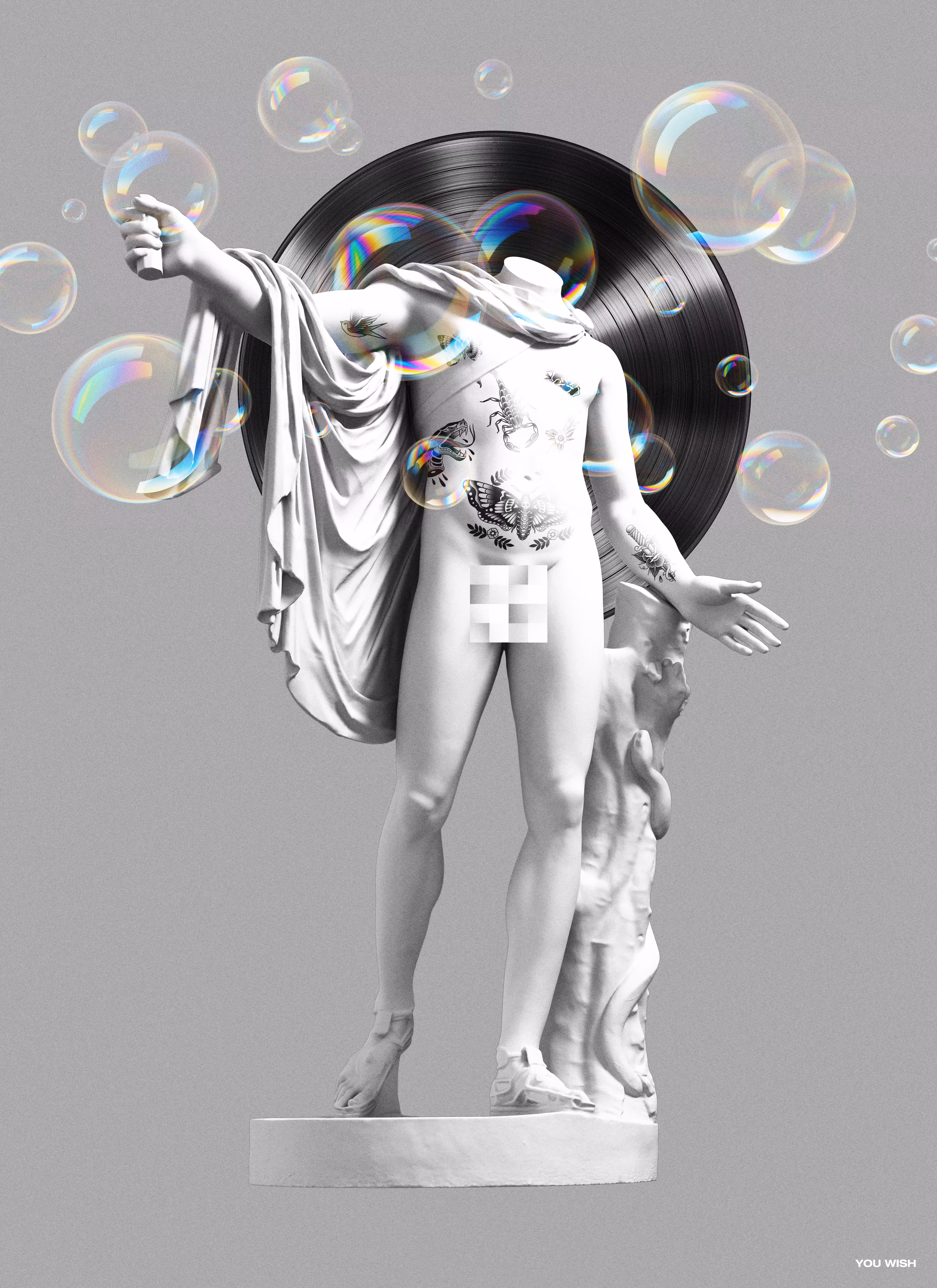 Sculpture with tattoos II