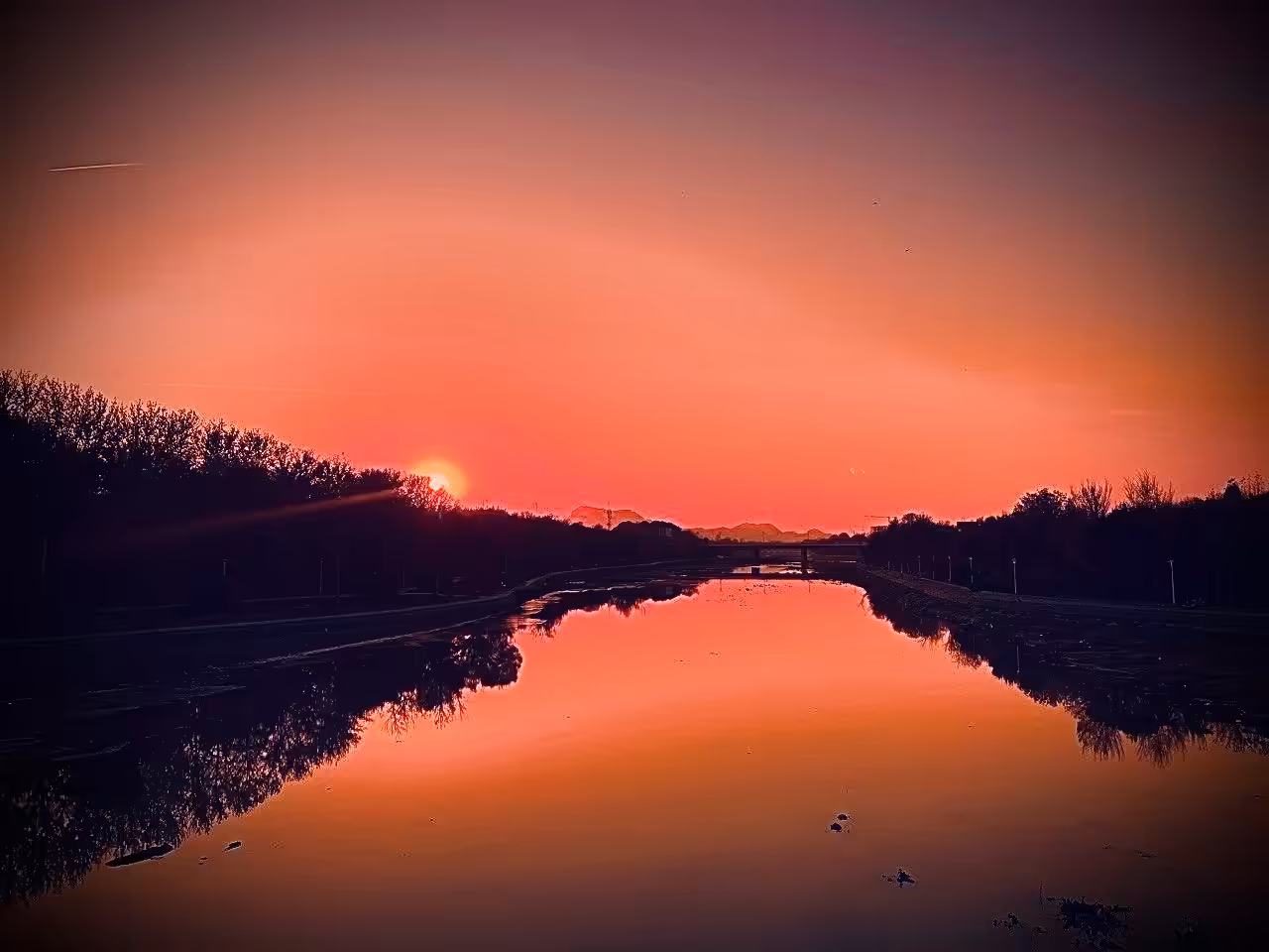 Pink sunset