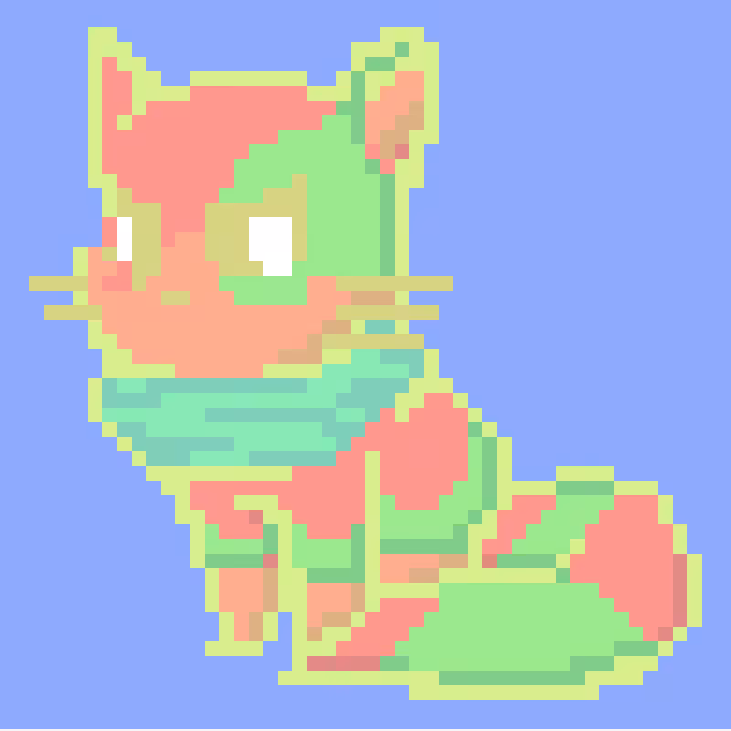 Pastel Pixel Kittens #5