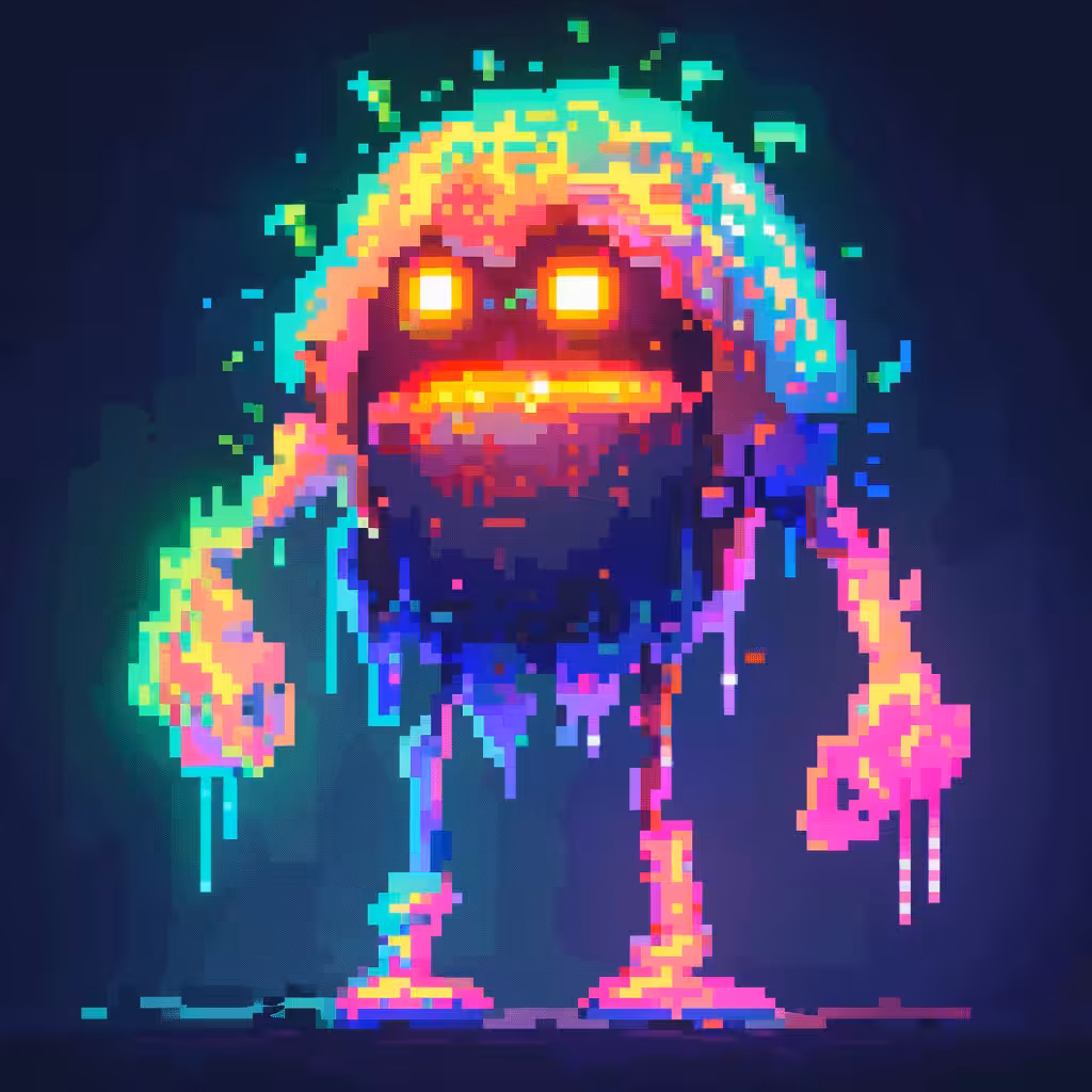 Neon Lamp Monsters on Base #1