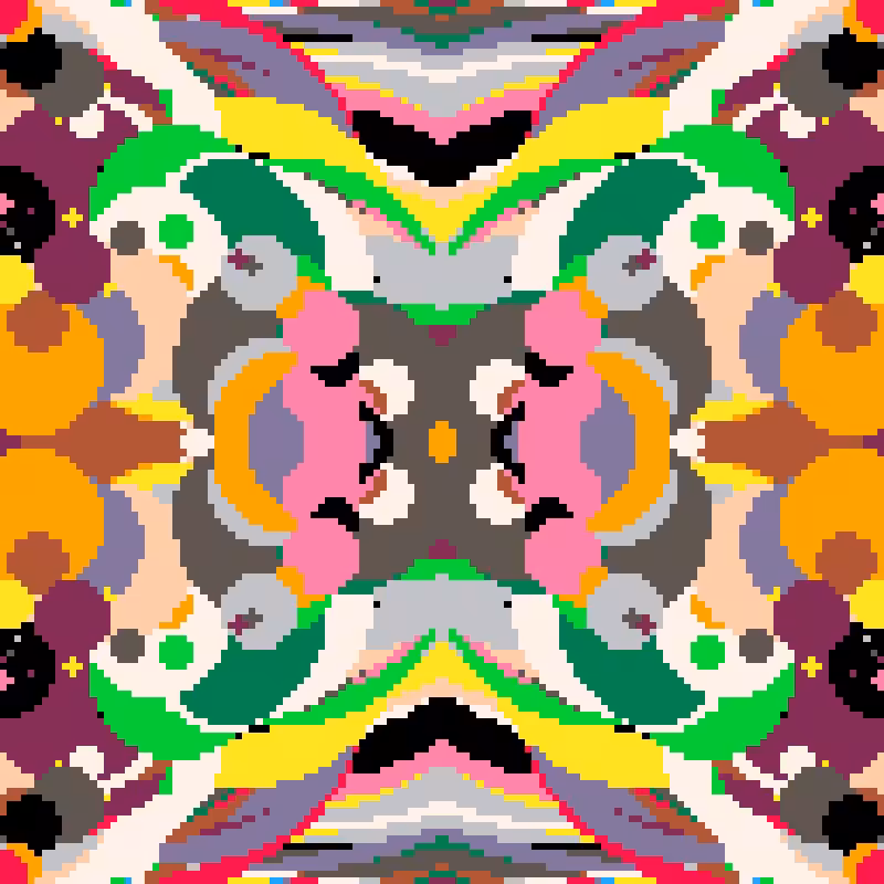 Rapid Psychedelic Inkblot Test Generator #52