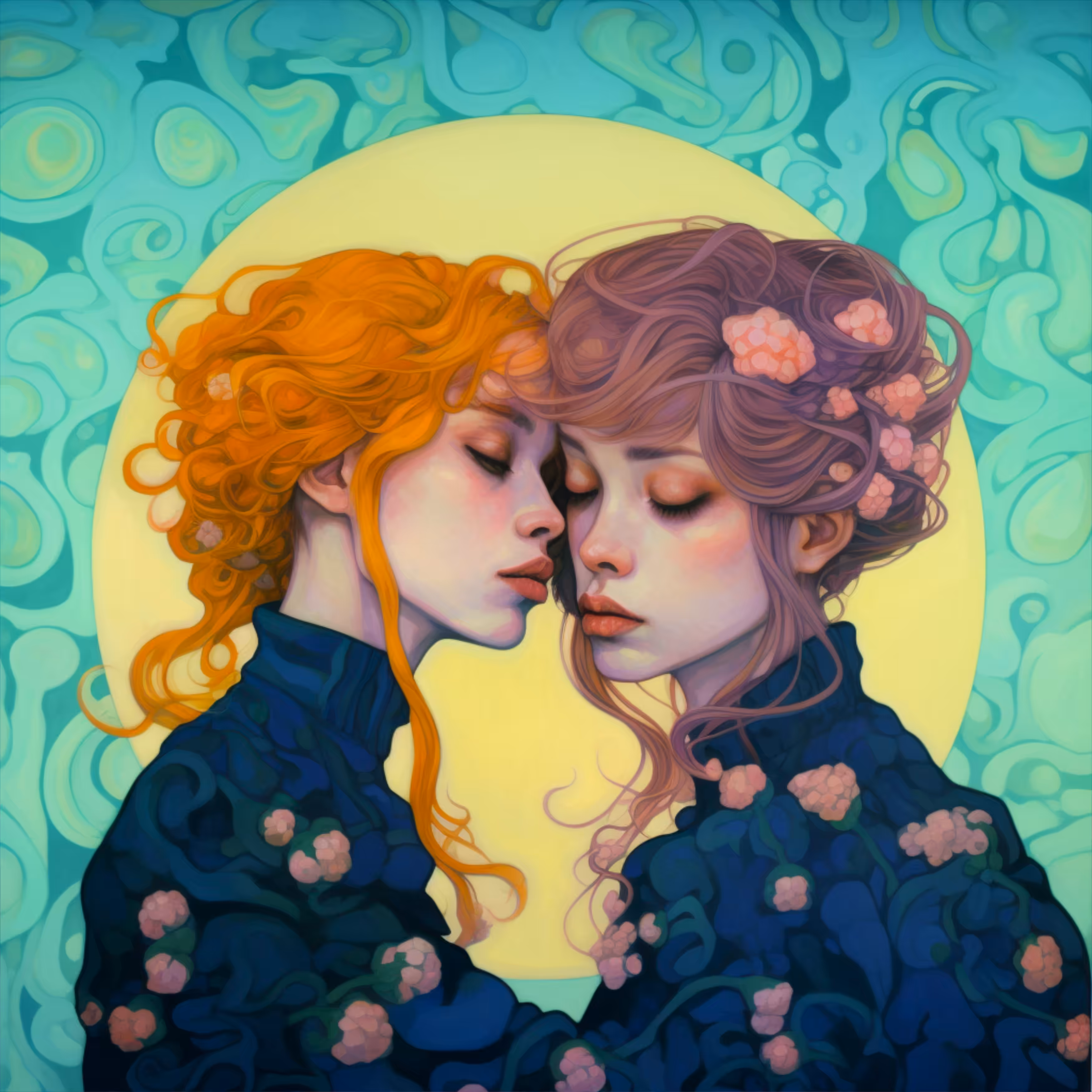 Love. Green and yellow