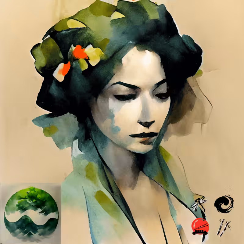 Geisha and nature #2