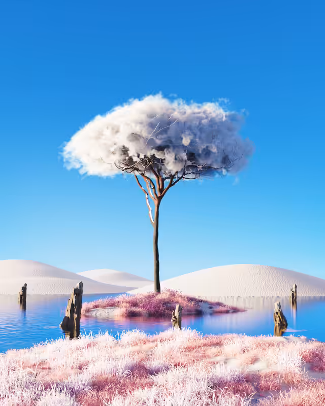 Cloudy desert #14