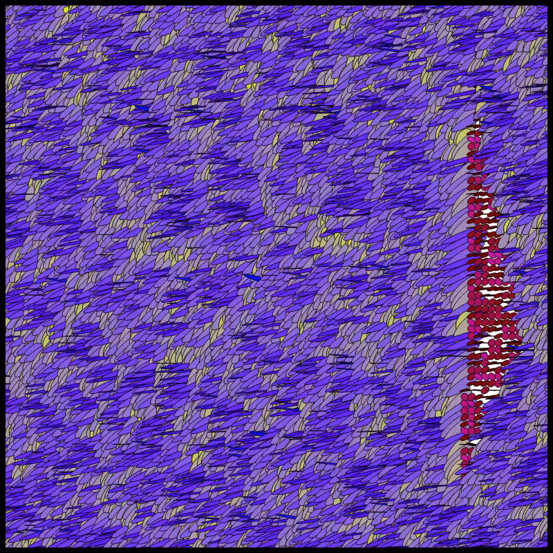 Flow Field Circles Triangle #94