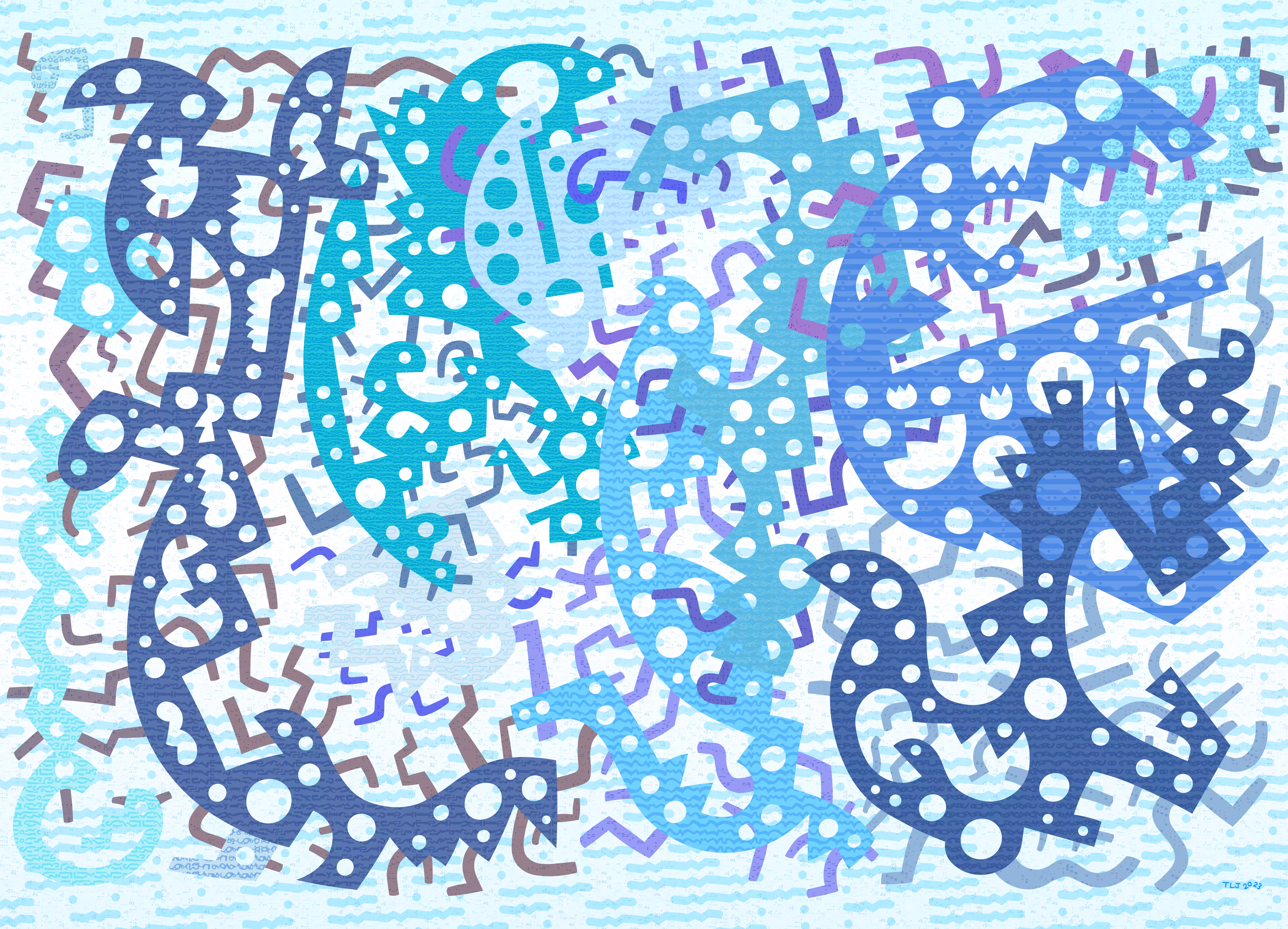 Blue curves