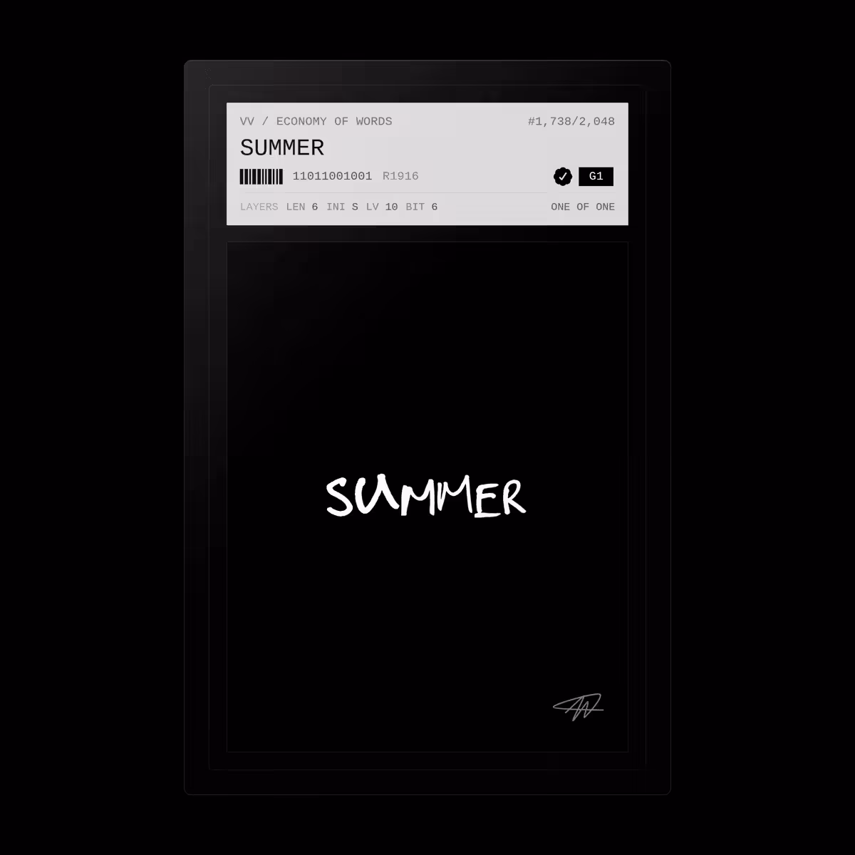 SUMMER · #1738