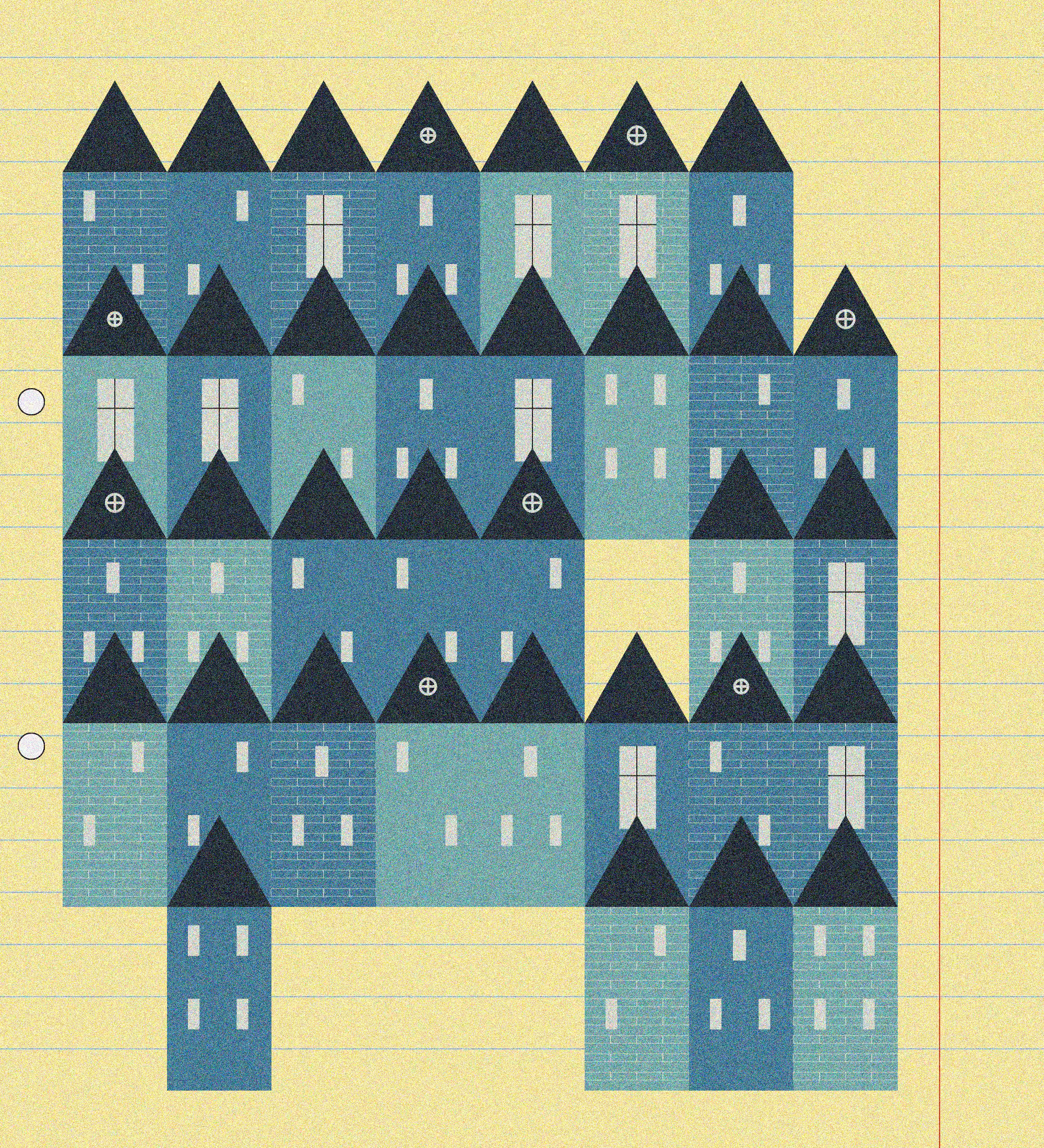 sketchbook page 7: neighbourhoods #37