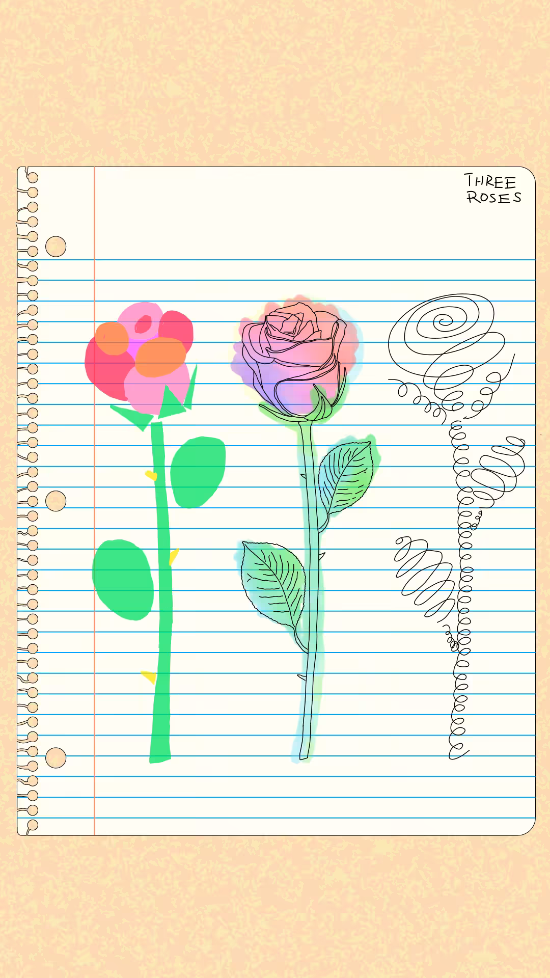 three roses