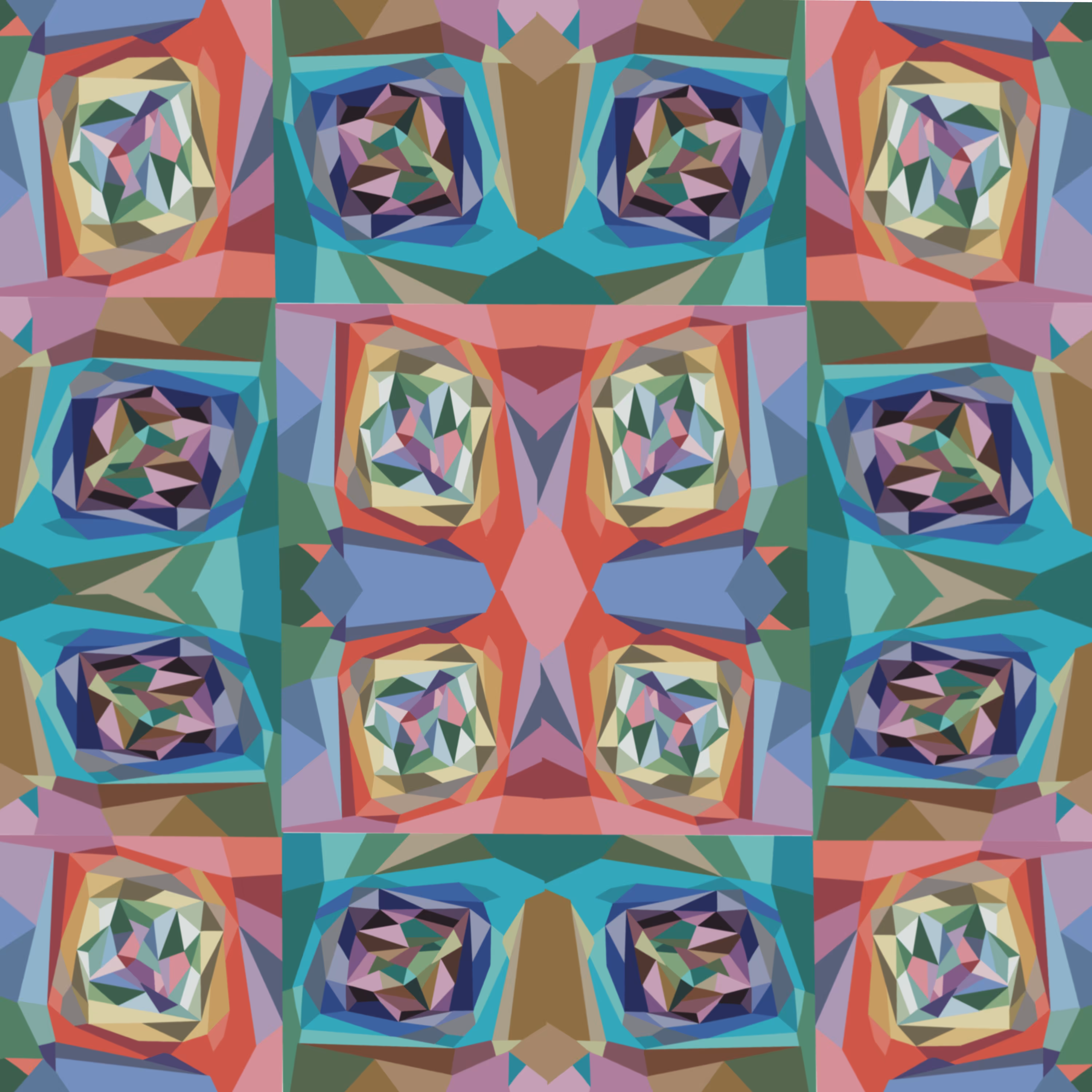 Dreieckpuzzle quadratisch
