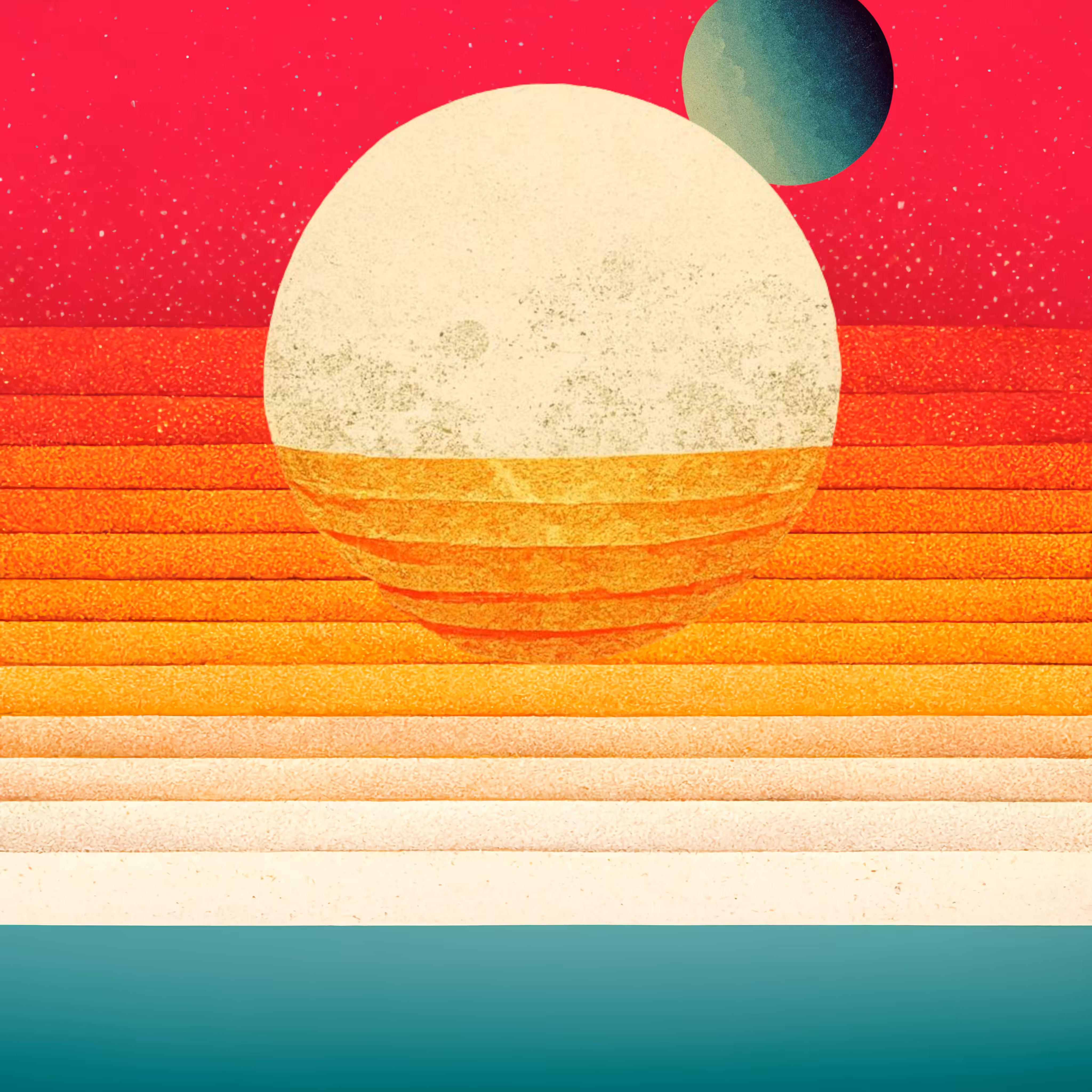 sun 太陽 and moon 月