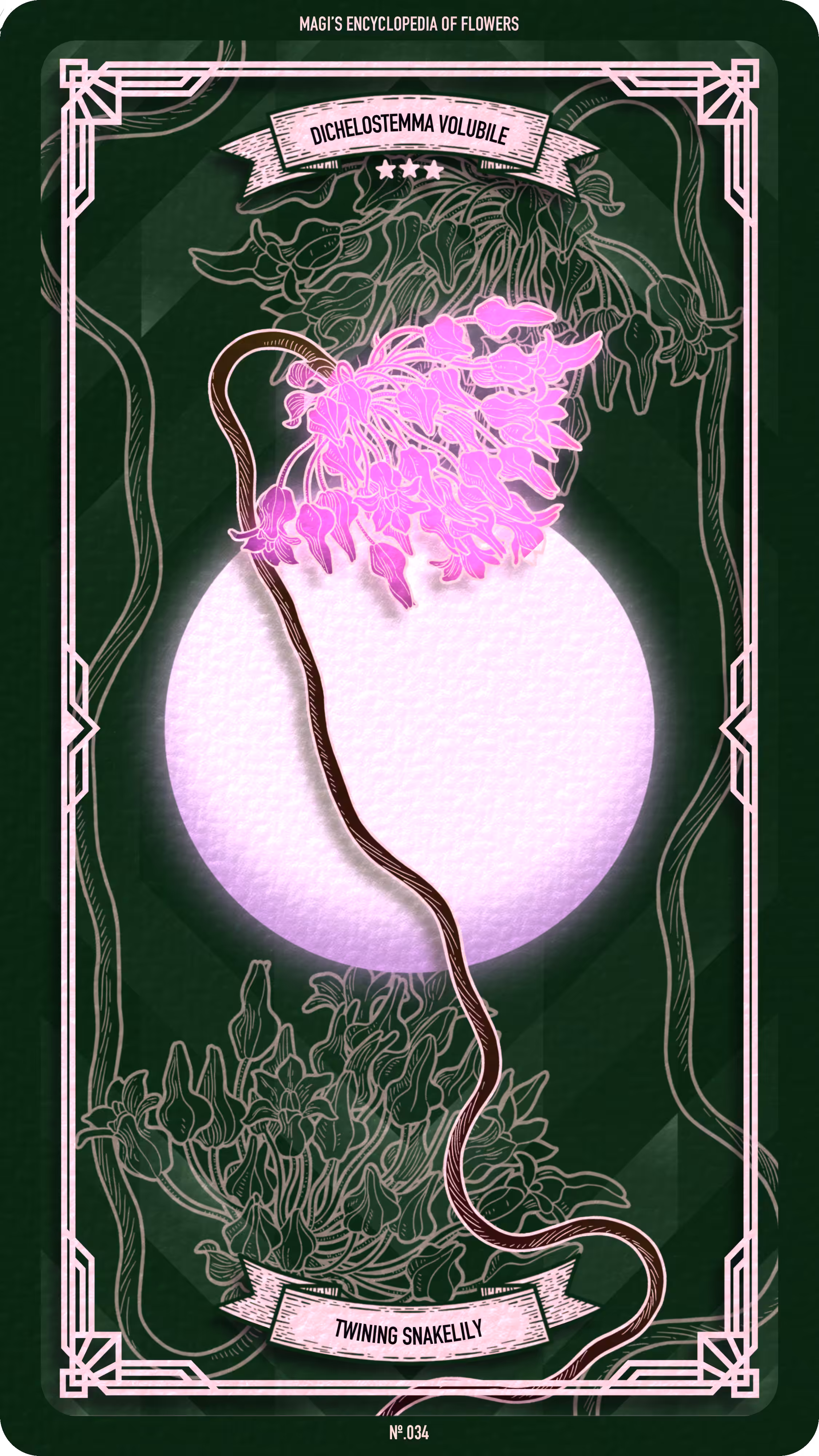 Magi's Encyclopedia of Flowers: 034 Twining Snakelily
