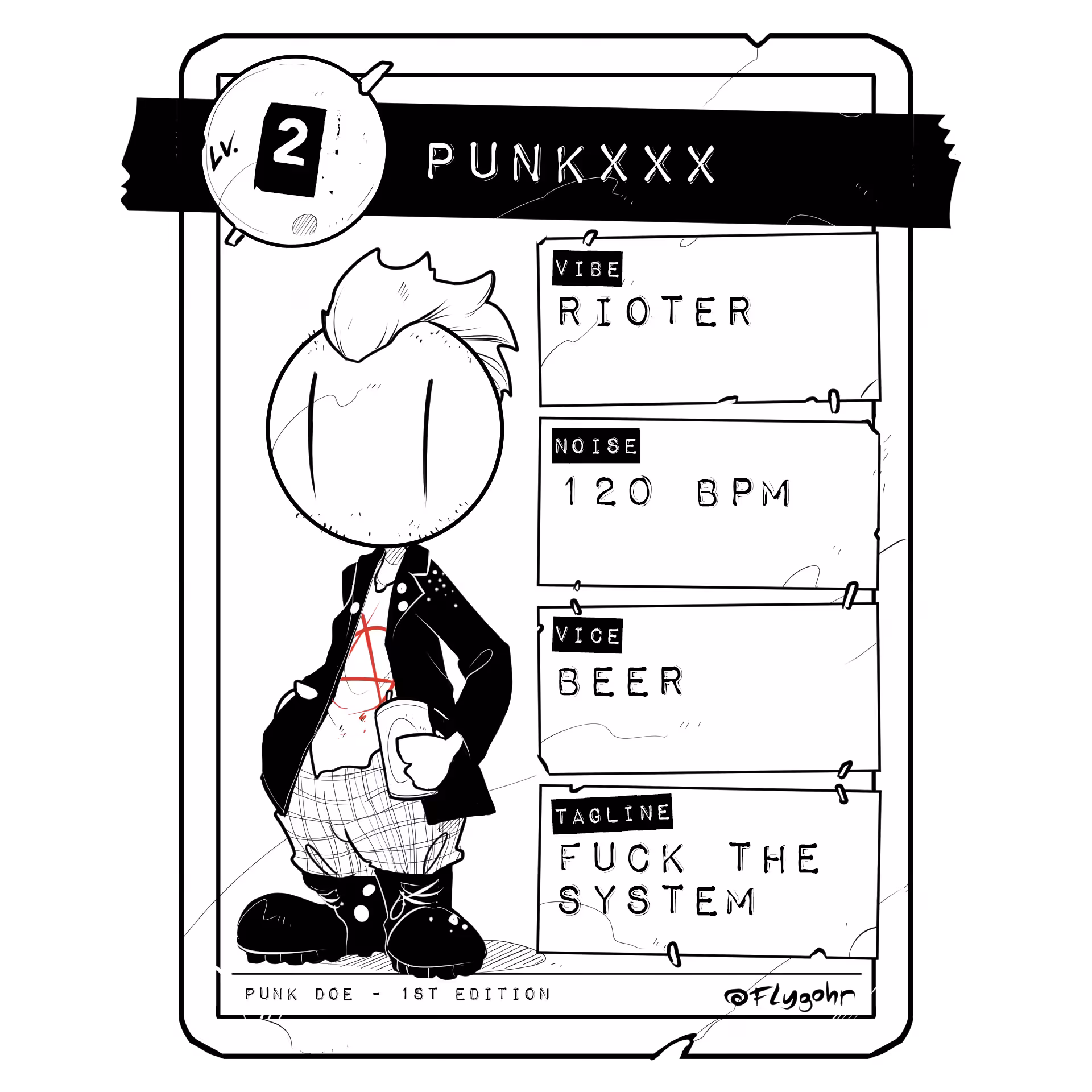 Lv. 2 PUNKXXX | CUSTOM PUNK DOE #7