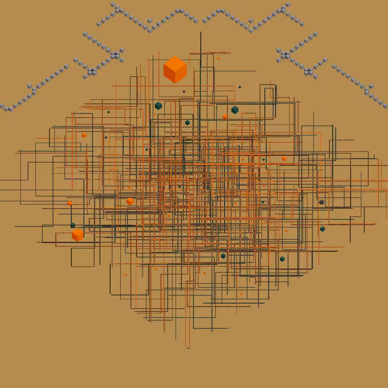 Luminous Streaks and cubes #36