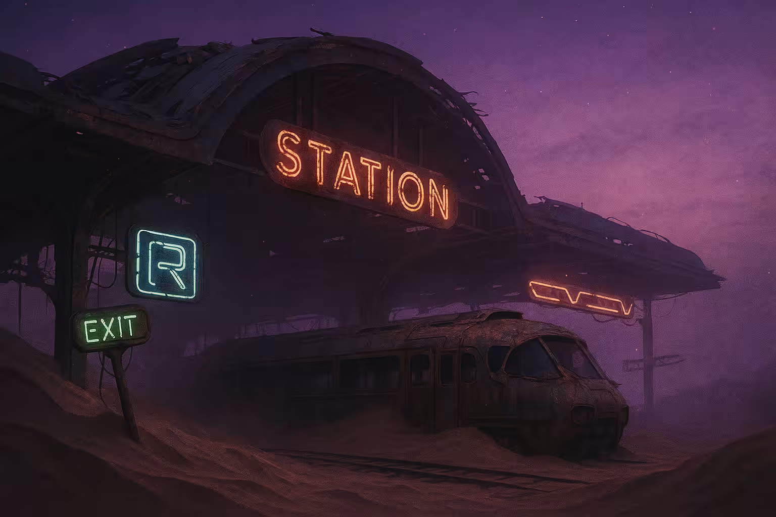 Desolate Futuristic Station