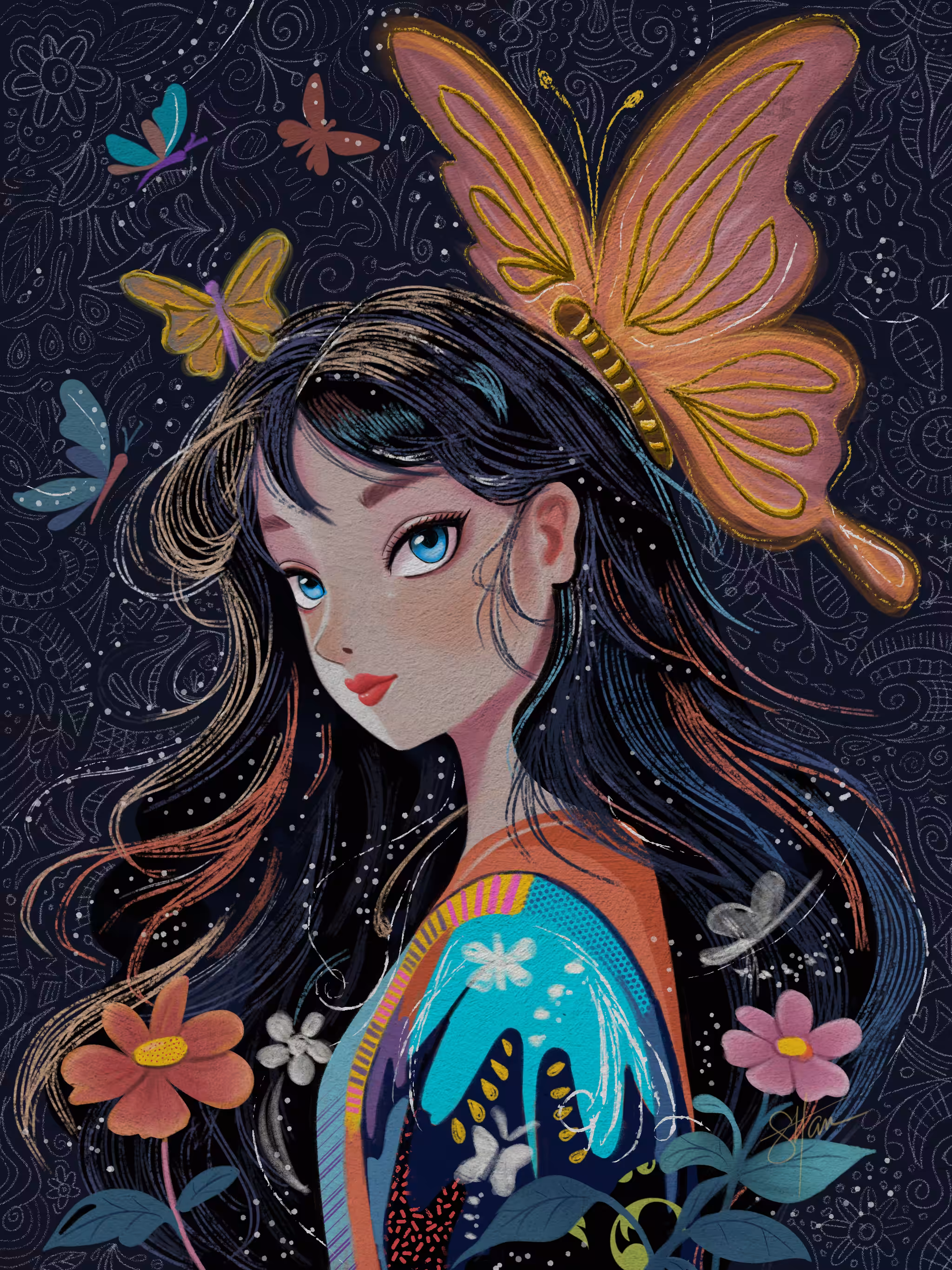 DTIYSbySTL : She Blooms in Butterflies 