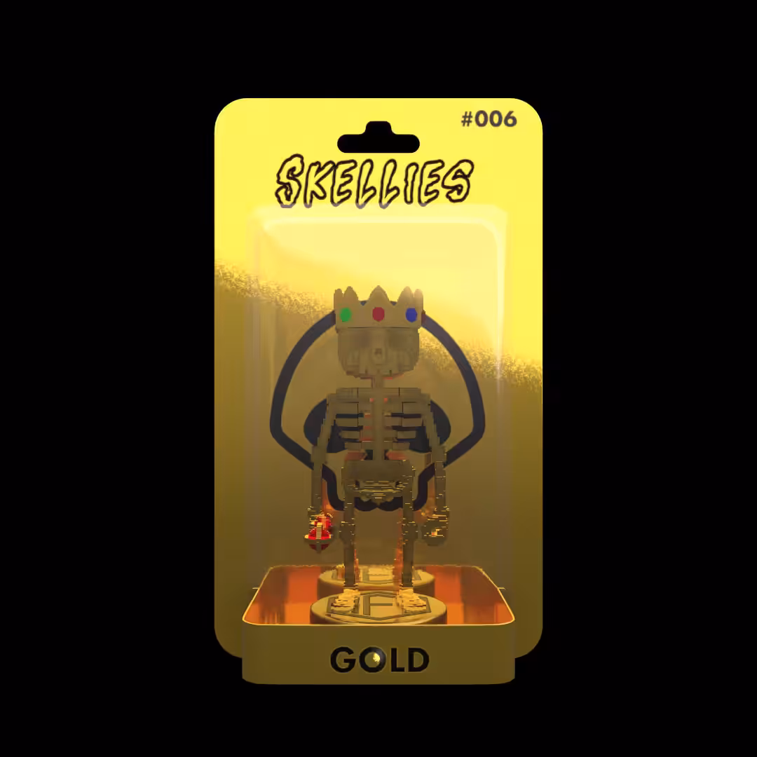 Skellies Voxel - Gold #006