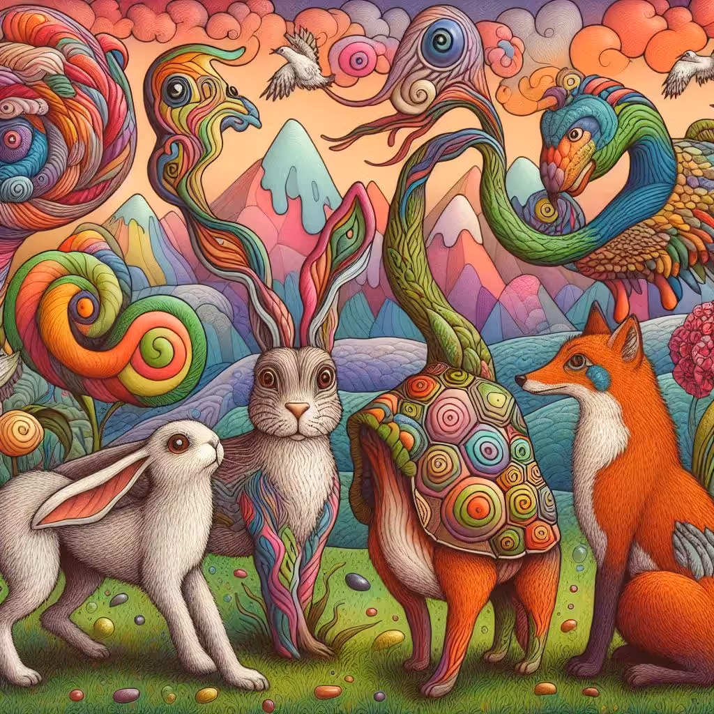 Colorful Conversations in the Abstract Wild