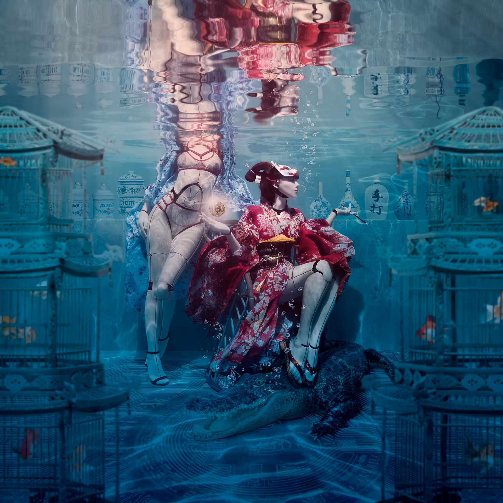 The underwater Queen