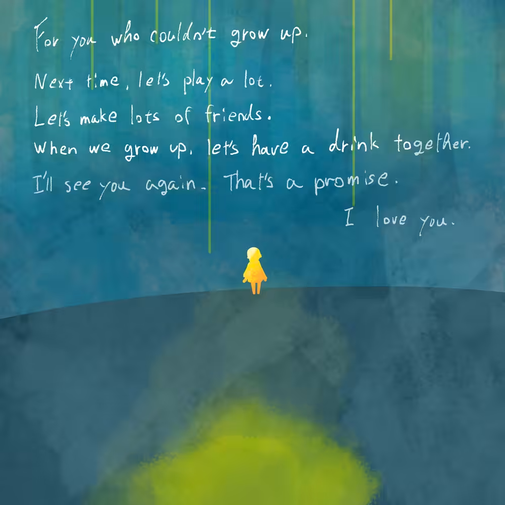 For you who couldn't grow up.