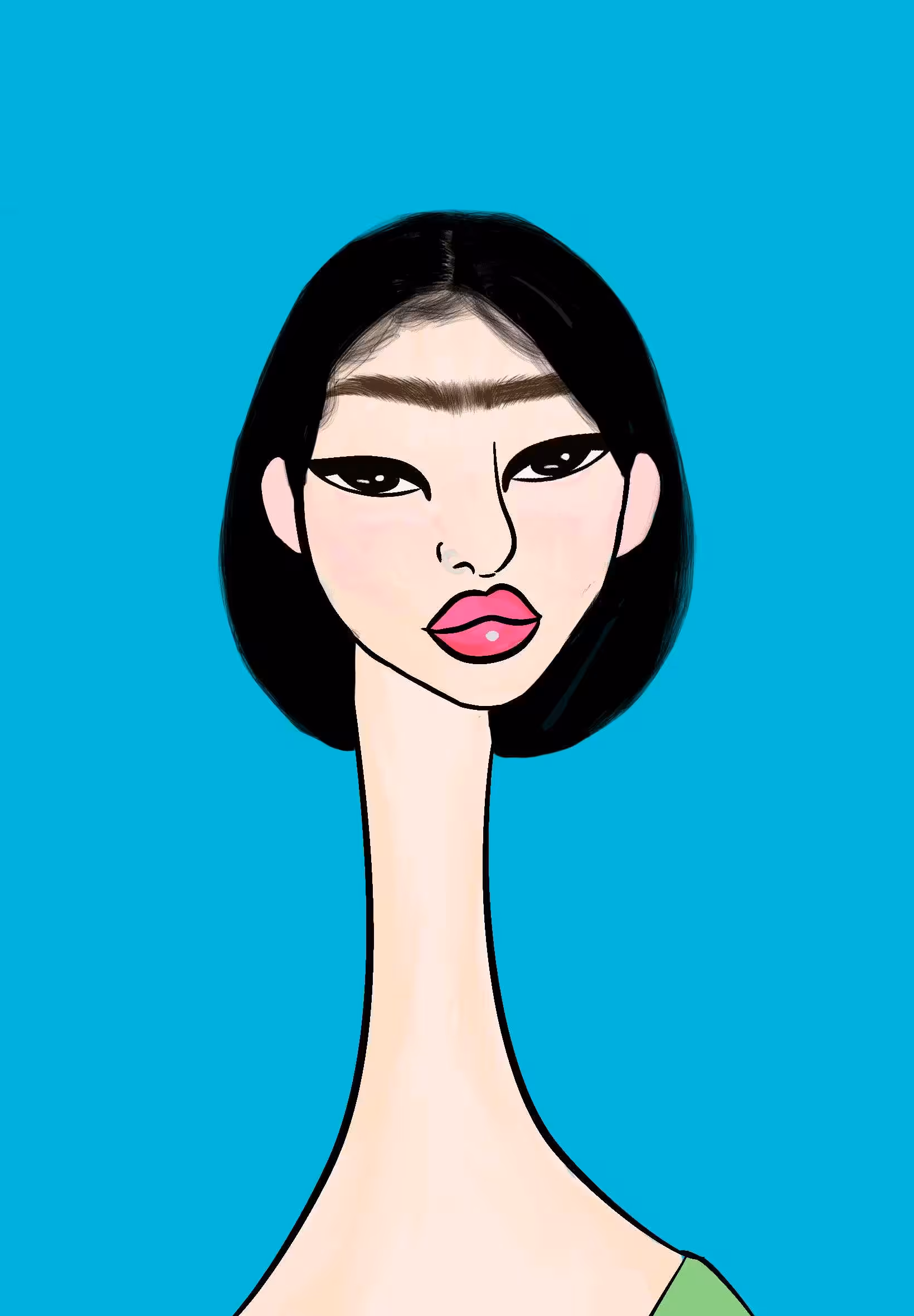 Long Neckie Lady #767