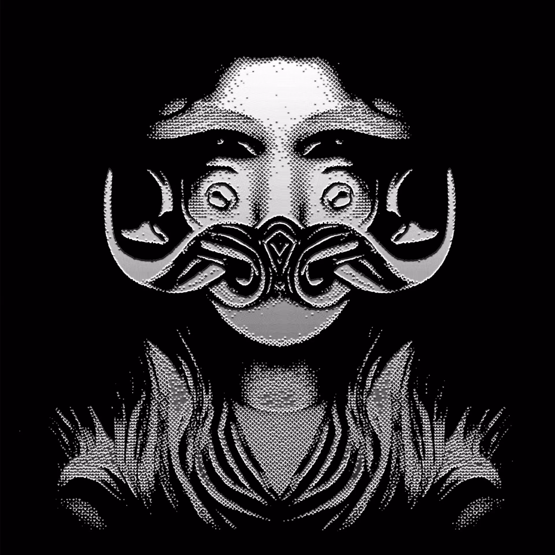 Static Psychedelic Mustache#01