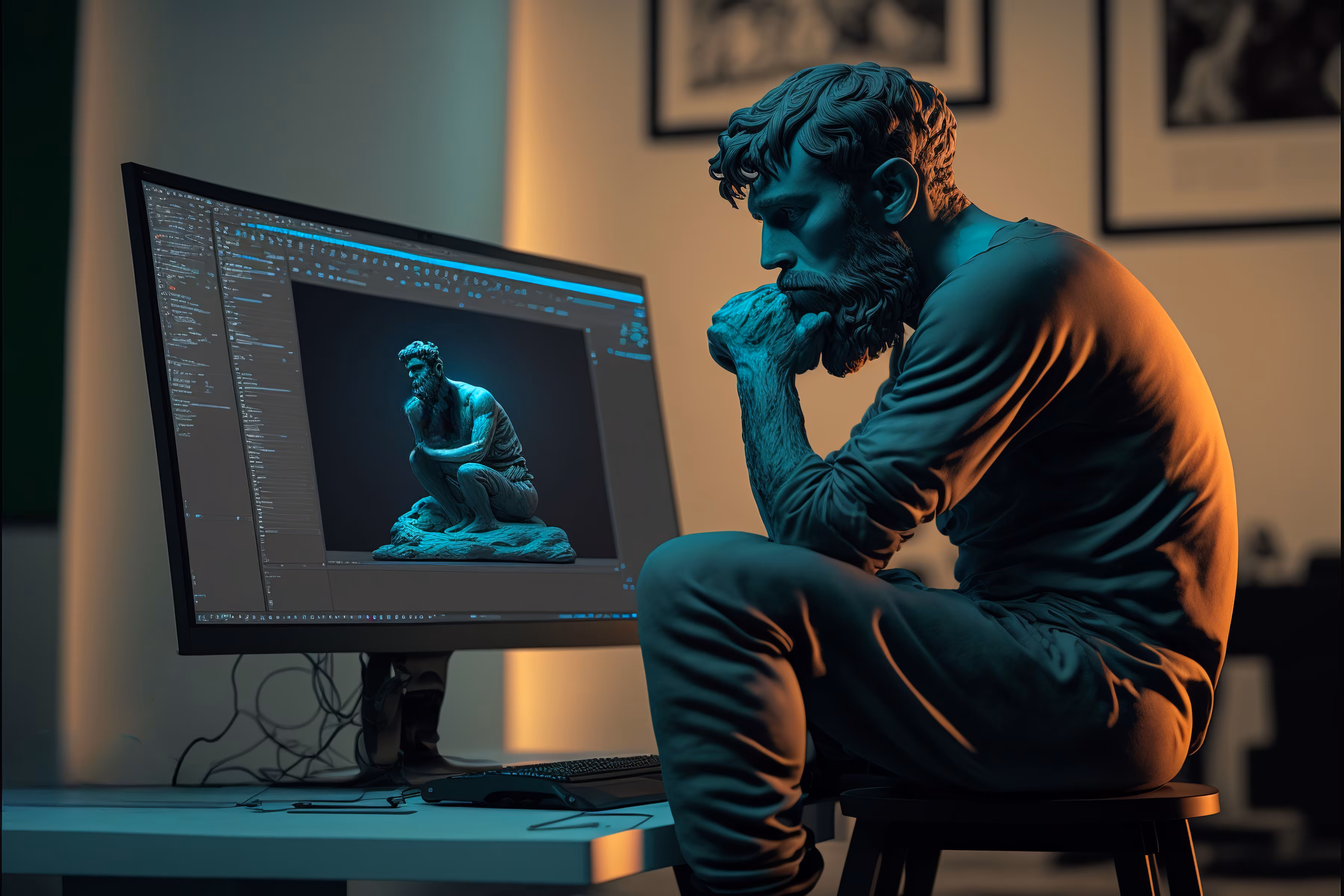 The AI Artist Is The Thinker