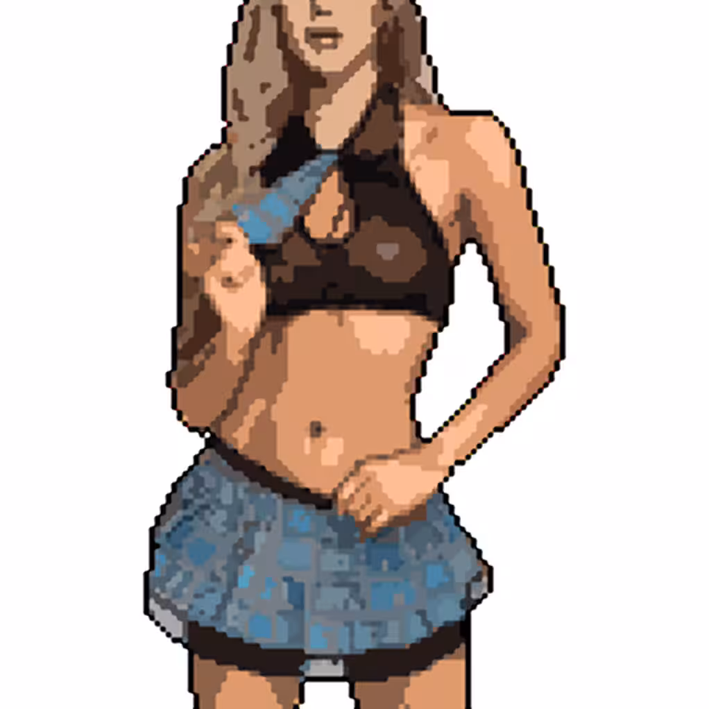 Frances #34 Pixel Girl