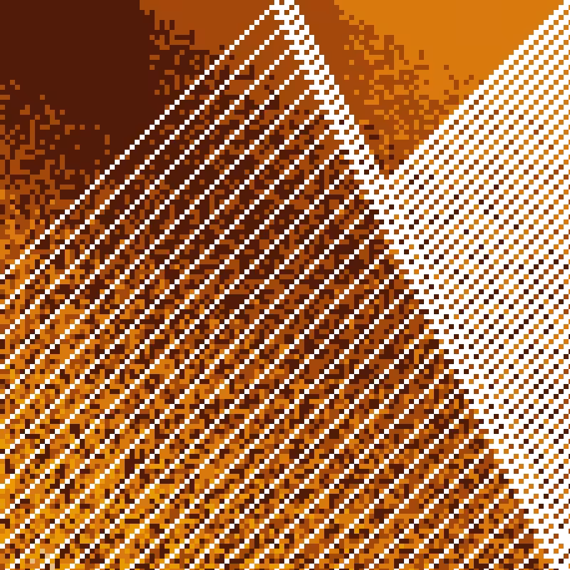 Colored Elementary Cellular Automaton #102