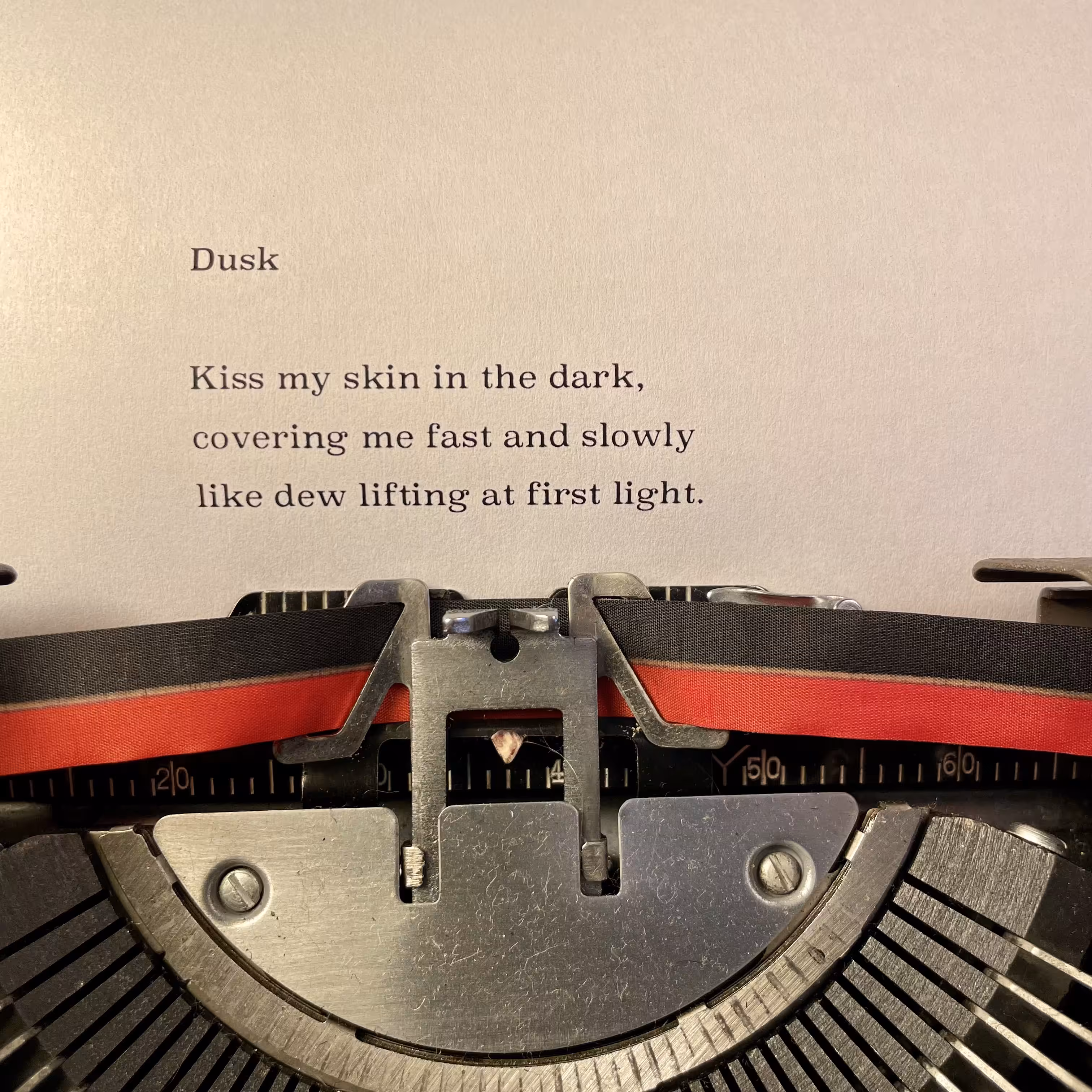 Love Poem Tercets: Dusk