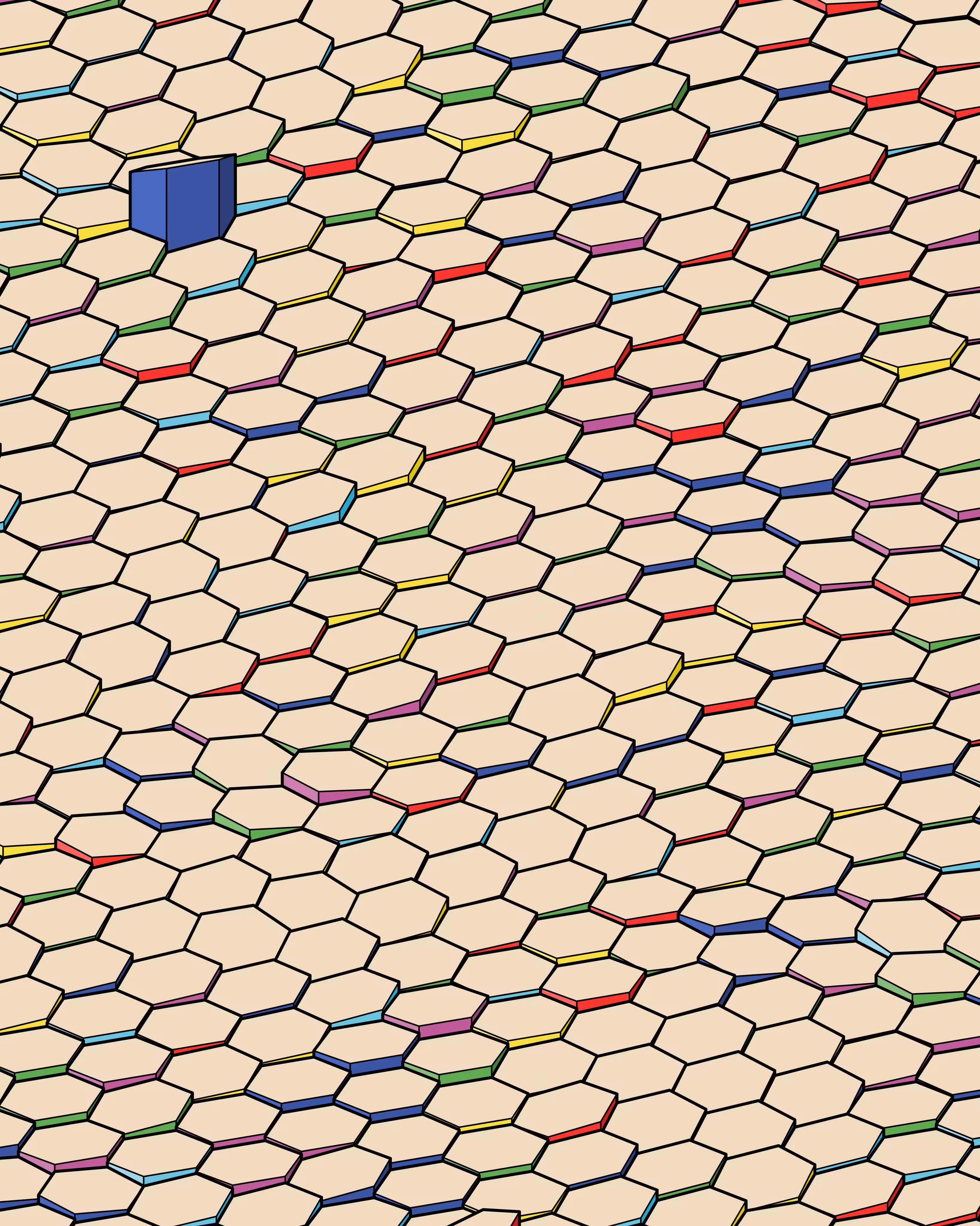 Hexagones Landscape #340