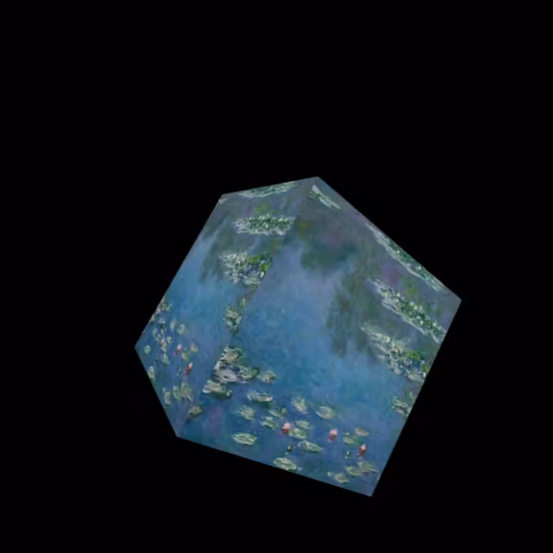 Cube: Water Lillies Cube